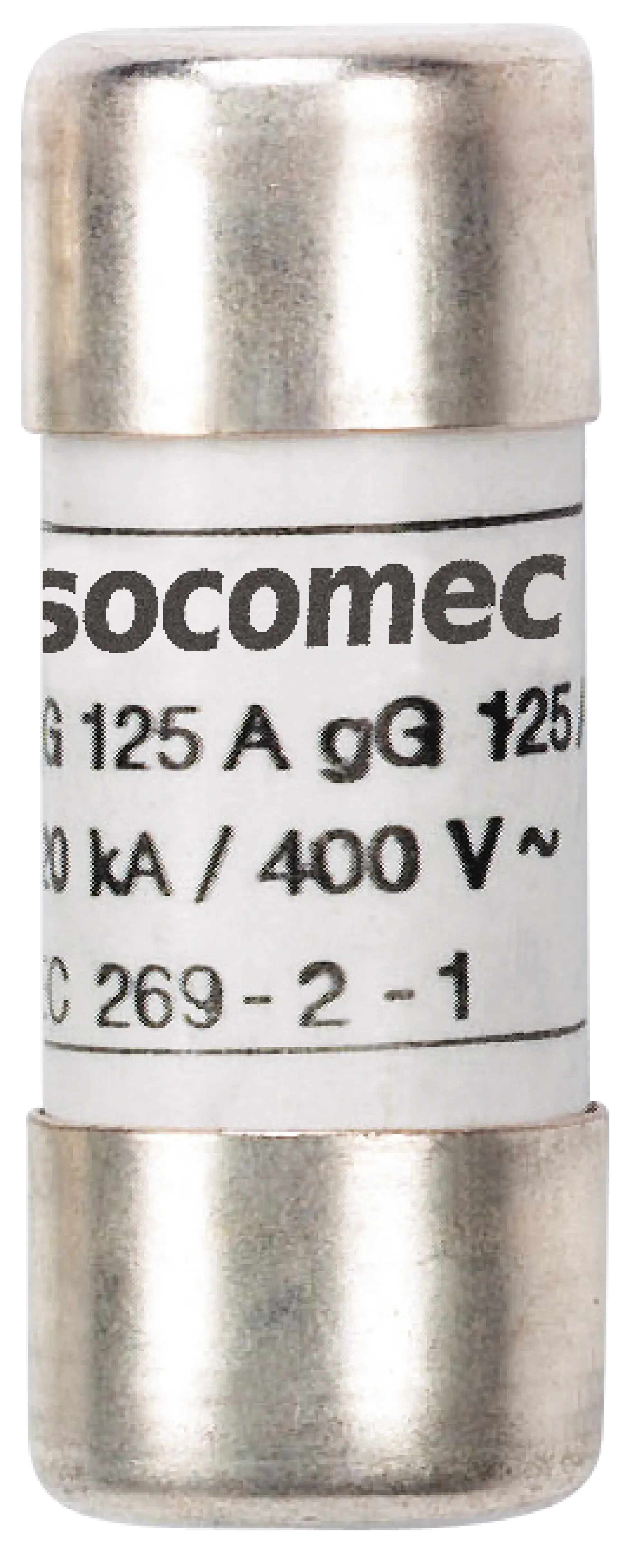 Socomec 60120002 Zylindrische Sicherung ohne Schlagbolzen Typ gG 10x38 500VAC 2A (img_001)