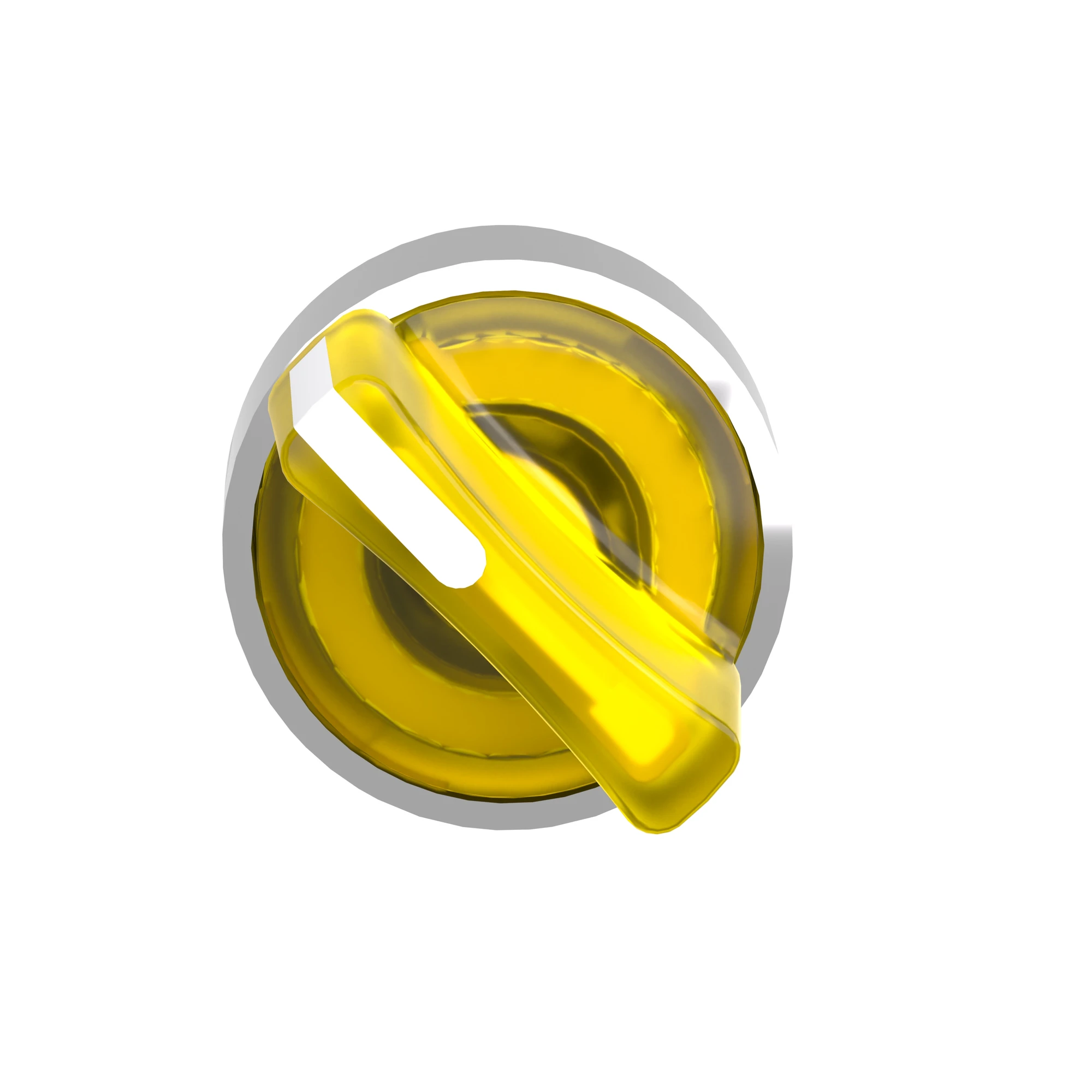 Schneider Electric ZB4BK1483 Illuminated selector switch, front element, Harmony XB4, metal, 22mm, yellow, for universal LED, 2 positions, momentary (img_006)