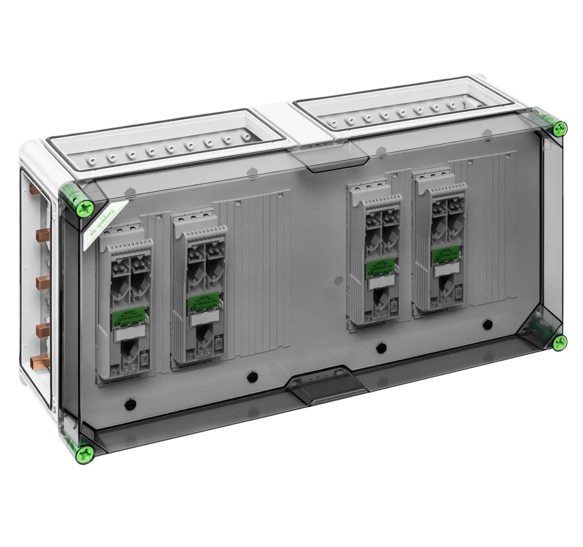 Spelsberg 04644501 NH fuse enclosure, Type of protection IP65, Impact strength IK08, Protection class II, Rated voltage 690V AC, Halogen free (img_001)