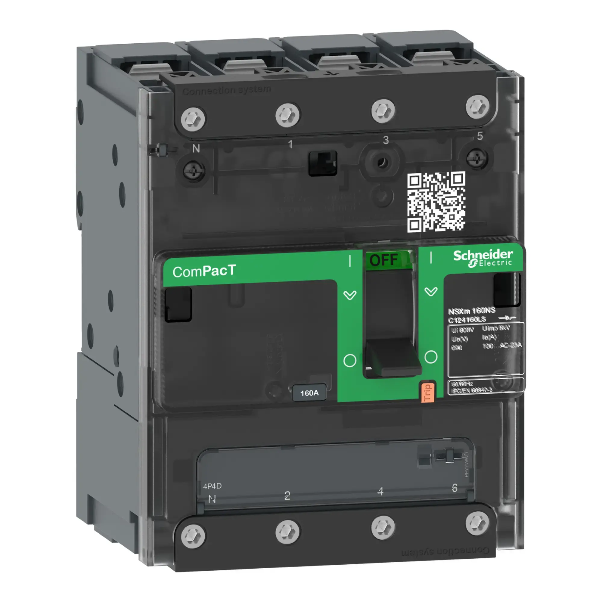 Schneider Electric C114050BS Load break switch ComPacT NSXm NA, 4P, 50 A, busbar connection (img_002)
