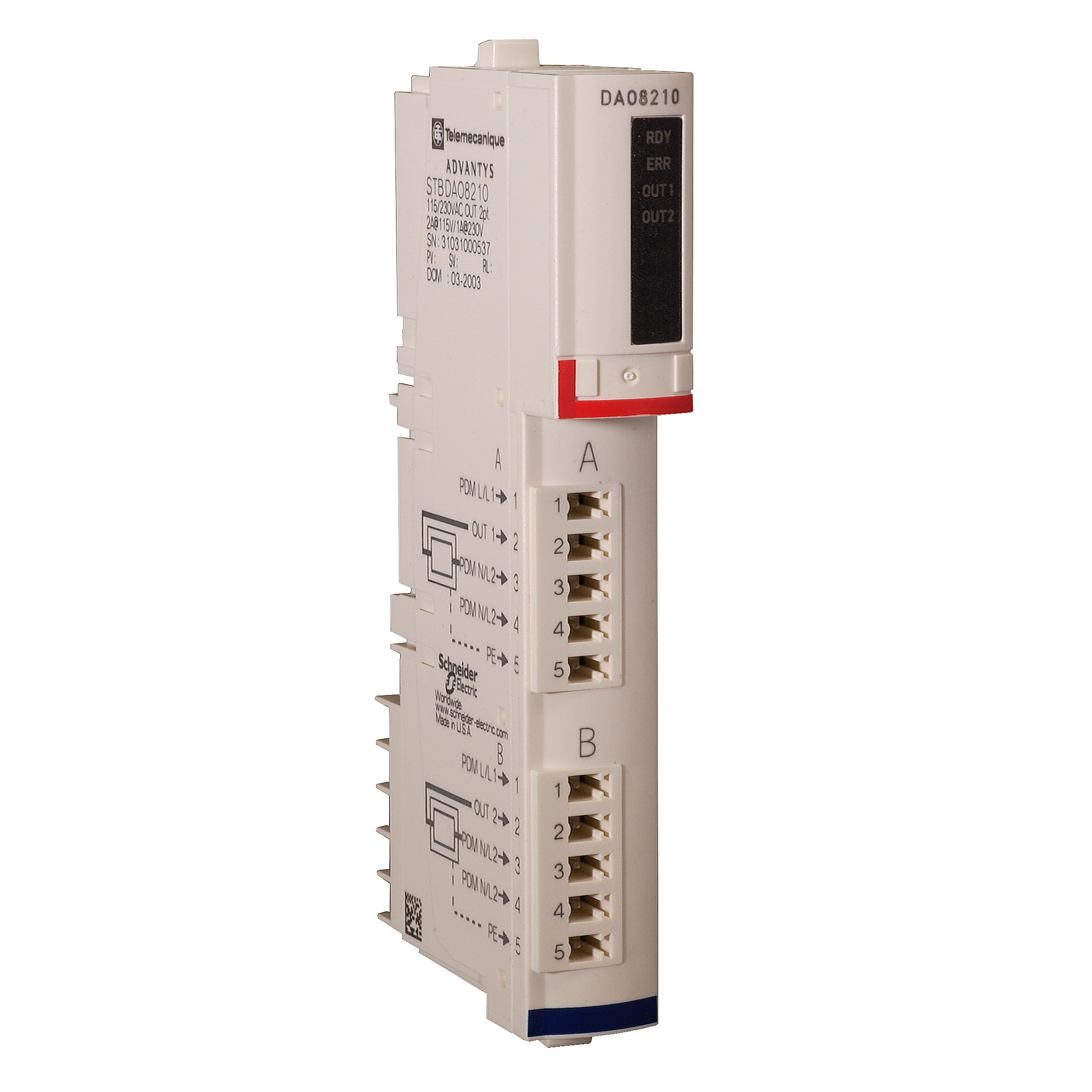 Schneider Electric Kit Digital Output Module Standard STB, 115-230V AC, 2A