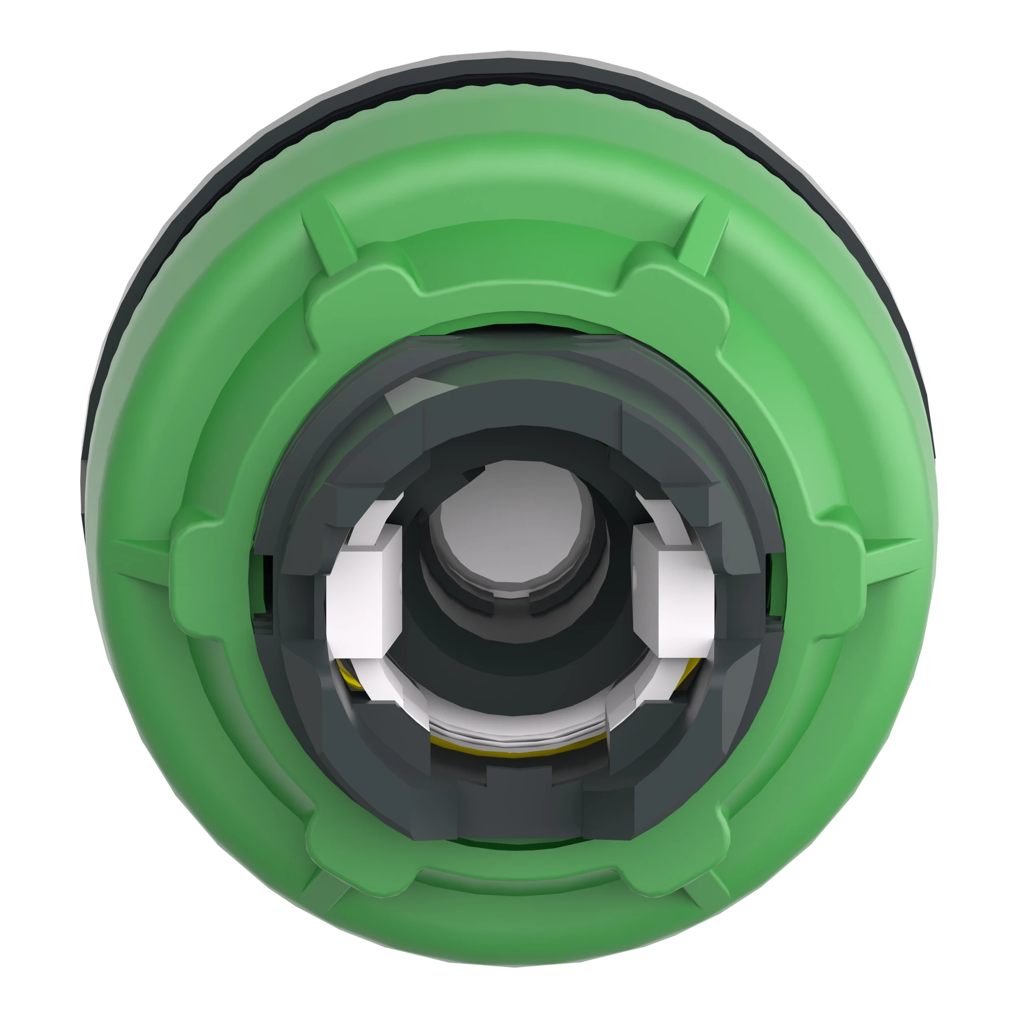 Schneider Electric ZB5FK1283C0 Illuminated selector switch, front element, Harmony XB5F, plastic, 30mm, yellow, for universal LED, 2 positions, latching (img_002)