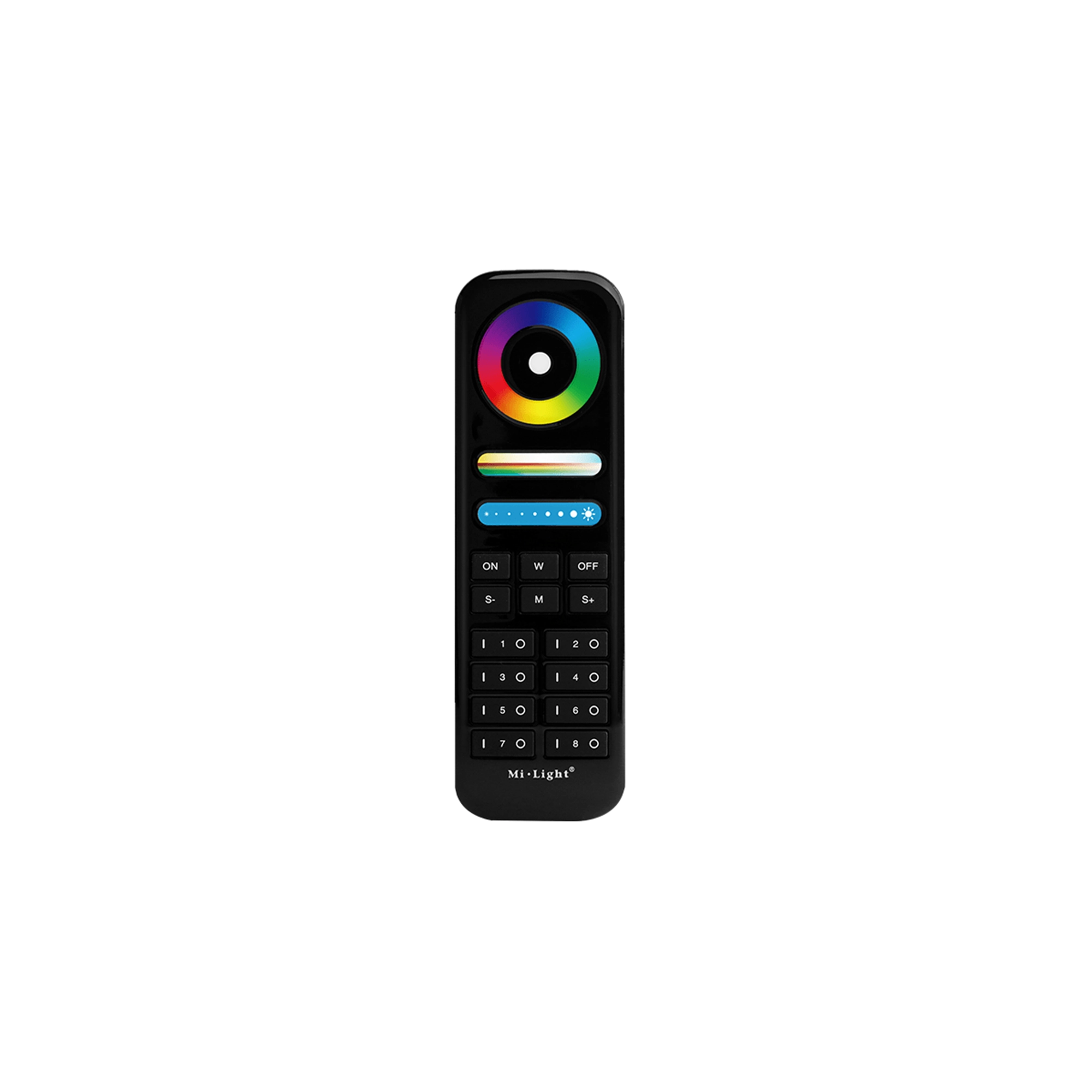 WSU Lights Mi-Light Fernbedieung 8GR. RGB+CCT schwarz