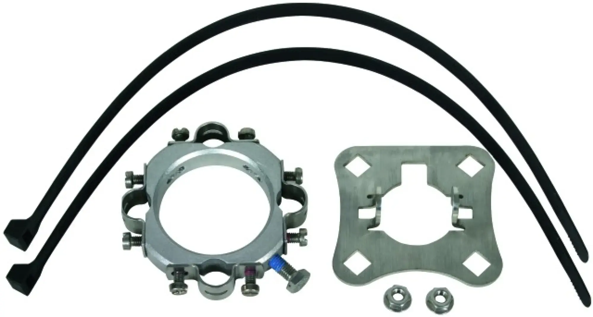 Dehn 819289 Fixing kit Al/StSt for supporting tubes D 50mm for four HVI light Conductors (img_001)