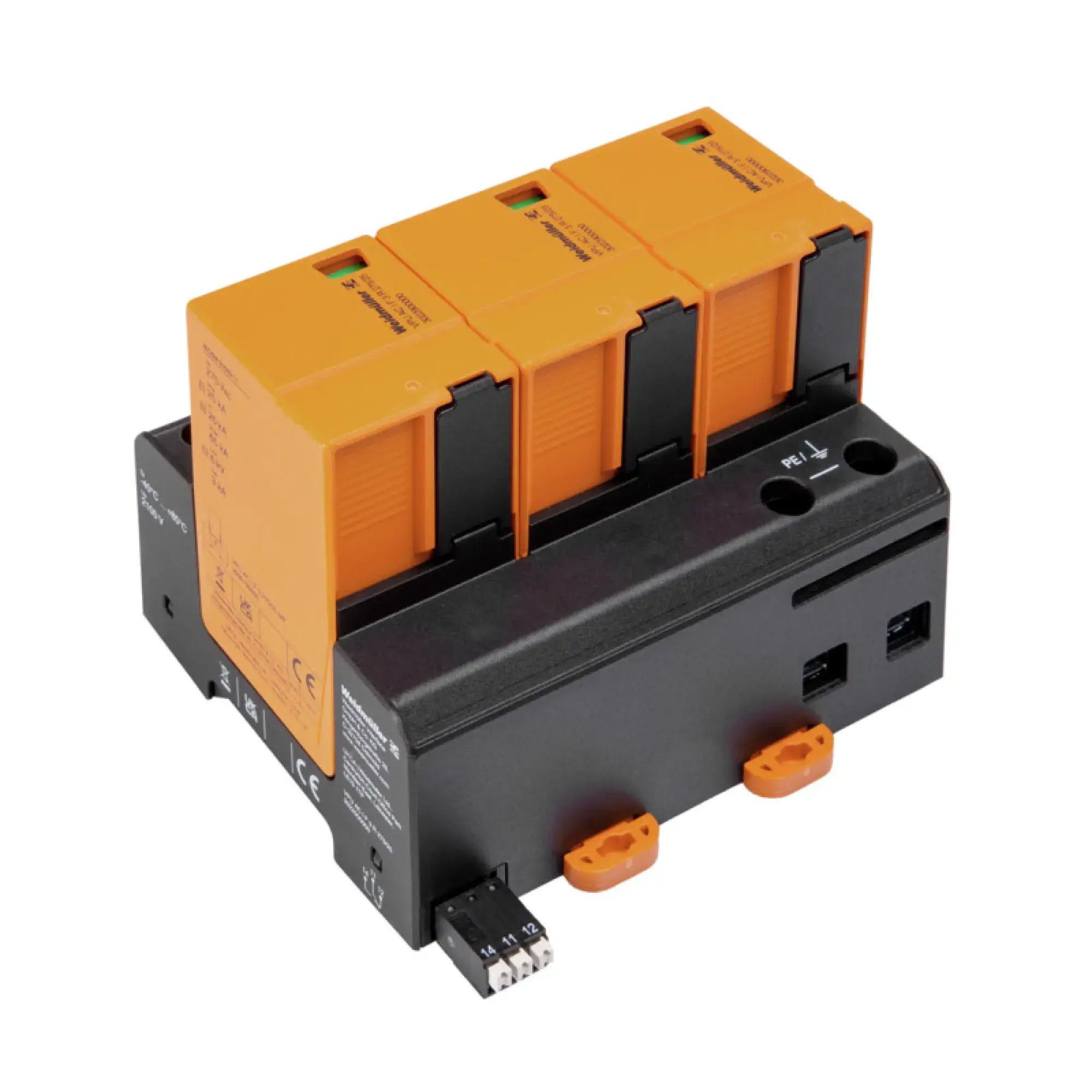 Weidmüller 3022900000 Surge voltage arrester (power supply systems), Surge protection, with remote contact, Low voltage network: TN-C, IV, III, AC, 230 V (img_001) Weidmüller 3022900000 Surge voltage arrester (power supply systems), Surge protection, with remote contact, Low voltage network: TN-C, IV, III, AC, 230 V (img_001)