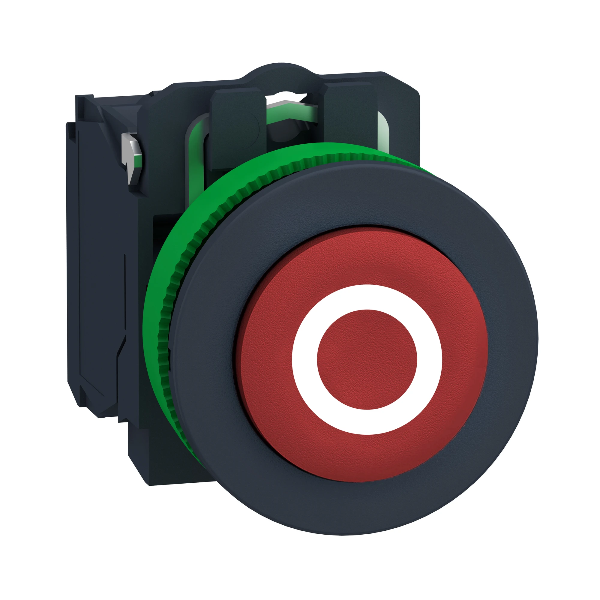 Schneider Electric XB5FL4322 Pushbutton, Harmony XB5F, plastic, antimicrobial, protruding, red, labeled O, 30mm, momentary, 1NC (img_001) Schneider Electric XB5FL4322 Pushbutton, Harmony XB5F, plastic, antimicrobial, protruding, red, labeled O, 30mm, momentary, 1NC (img_001)