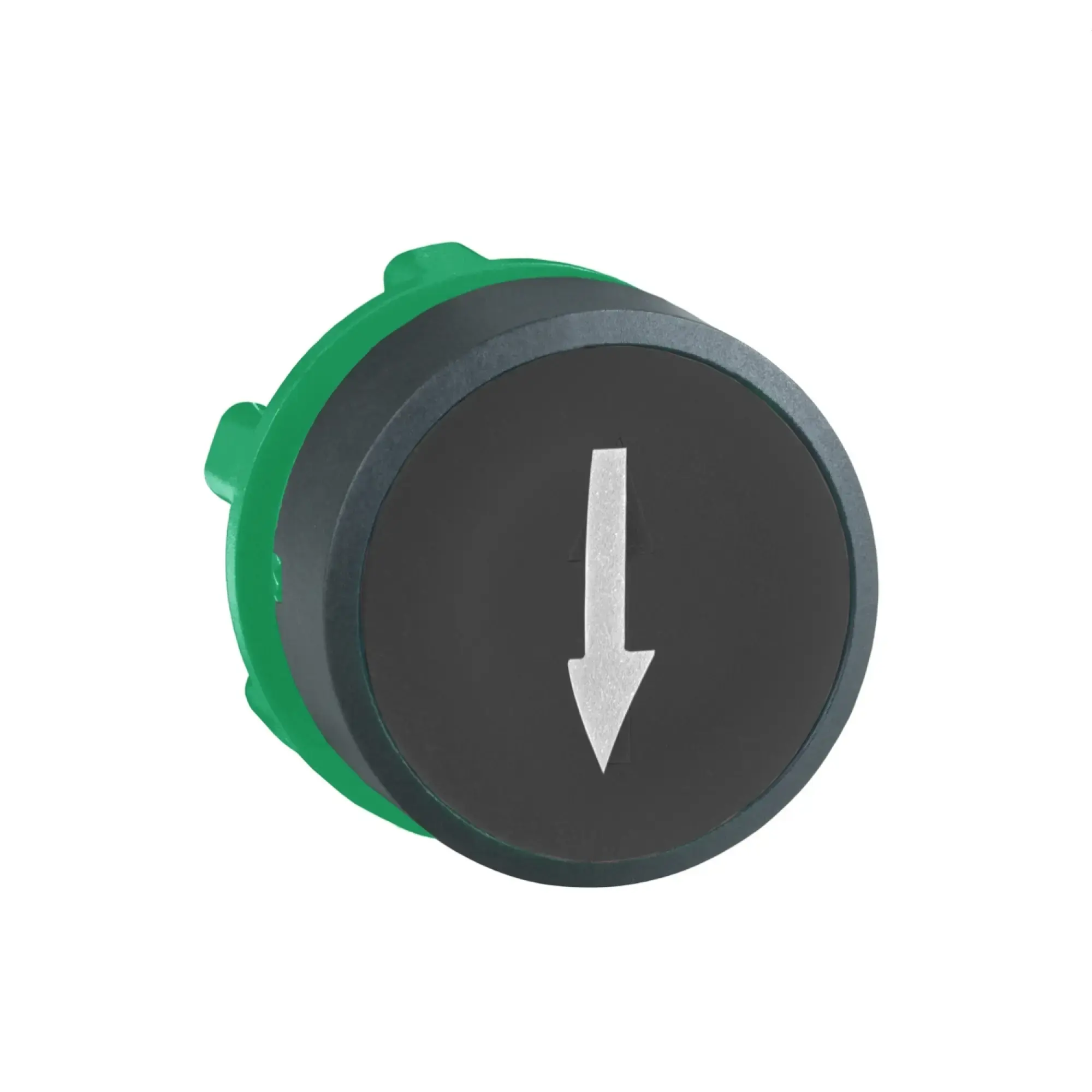 Schneider Electric ZB5AA335 Pushbutton, front element, Harmony XB5, plastic, 22mm, black, labeled arrow down, momentary (img_004)
