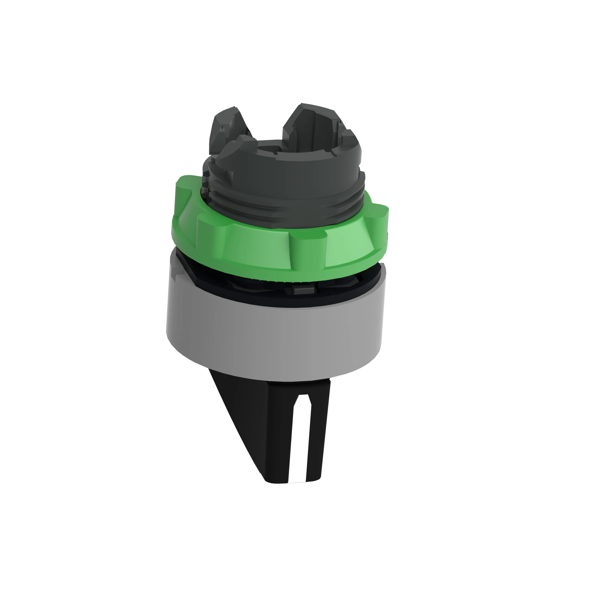 Schneider Electric ZB5AJ3C0 Selector Switch, Front Element, Harmony XB5, Plastic, 22mm, Light Grey, Black, 3 Positions, Long Lever, Latching (img_007) Schneider Electric ZB5AJ3C0 Selector Switch, Front Element, Harmony XB5, Plastic, 22mm, Light Grey, Black, 3 Positions, Long Lever, Latching (img_007)