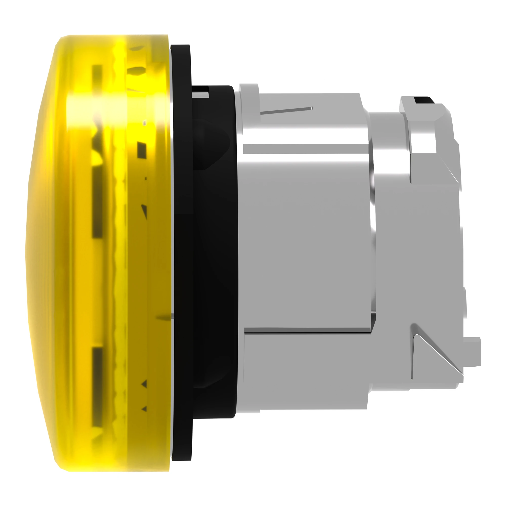 Schneider Electric ZB4BV083S Pilot light, front element, Harmony XB4, metal, 22mm, yellow, for universal LED, ribbed dome (img_007) Schneider Electric ZB4BV083S Pilot light, front element, Harmony XB4, metal, 22mm, yellow, for universal LED, ribbed dome (img_007)