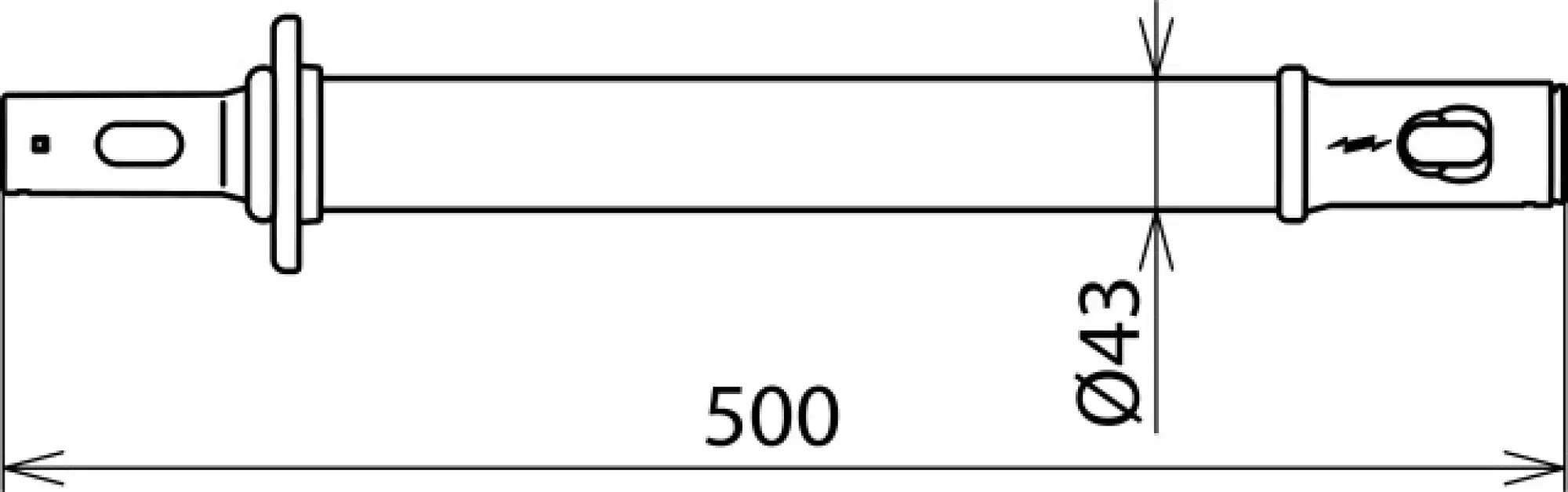 Dehn 766520 Handle with plug-in coupling D 43mm L 500mm (img_002) Dehn 766520 Handle with plug-in coupling D 43mm L 500mm (img_002)
