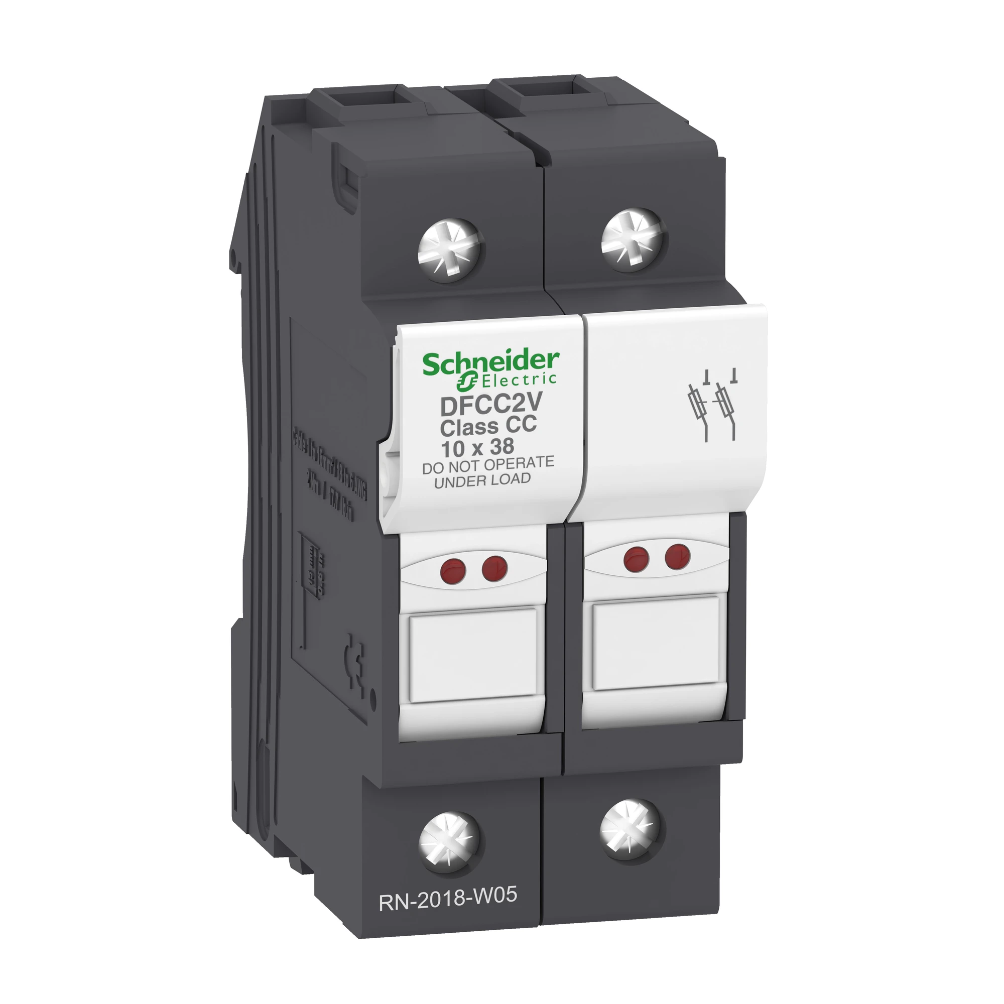 Schneider Electric DFCC2V Fuse Holder TeSys 2p 30A, Class CC, with Indicator for Fuse Failure (img_001) Schneider Electric DFCC2V Fuse Holder TeSys 2p 30A, Class CC, with Indicator for Fuse Failure (img_001)
