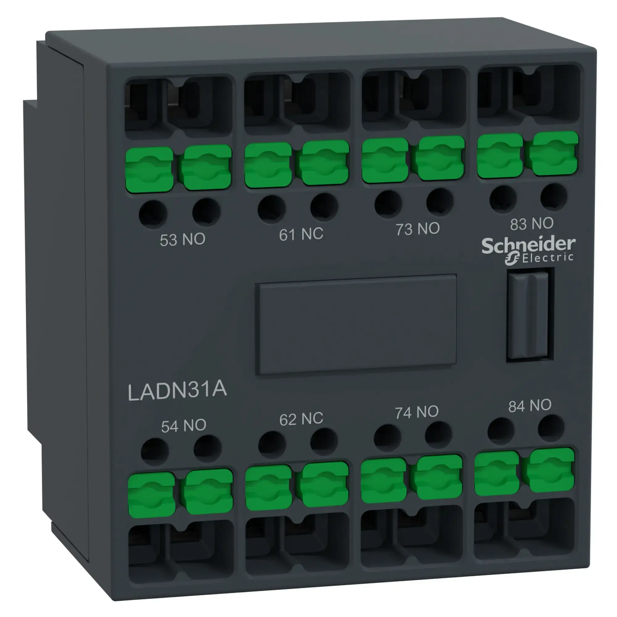 Schneider Electric LADN31A Hilfsschalterblock, 3S+1Ö, SnapIN Anschlussklemmen (img_001) Schneider Electric LADN31A Hilfsschalterblock, 3S+1Ö, SnapIN Anschlussklemmen (img_001)