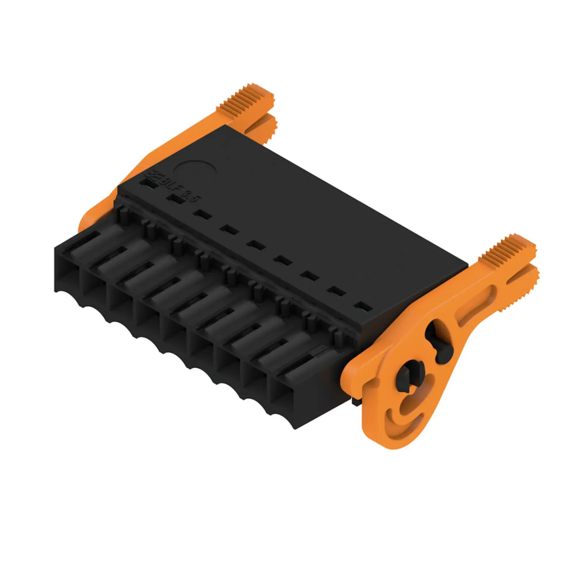 Weidmüller 2459910000 PCB connector (wire connection), 160 V, 17.5 A, Pitch in mm: 3.50, 1.5 mm², Number of poles: 9, PUSH IN with actuator, Box (img_001)