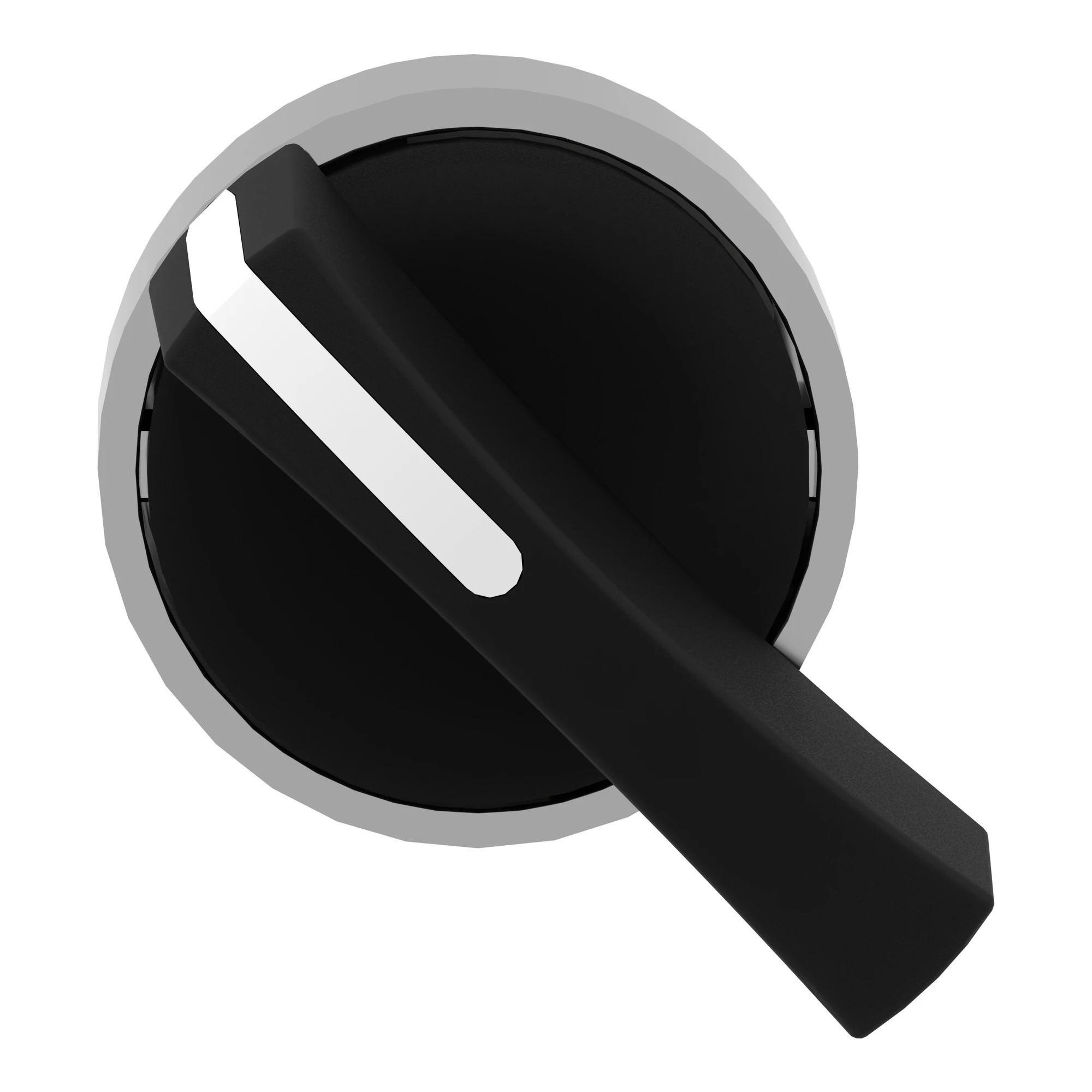 Schneider Electric ZB4BJ2 Selector switch, front element, Harmony XB4, metal, 22mm, black, 2 positions, long toggle, detent (img_003) Schneider Electric ZB4BJ2 Selector switch, front element, Harmony XB4, metal, 22mm, black, 2 positions, long toggle, detent (img_003)