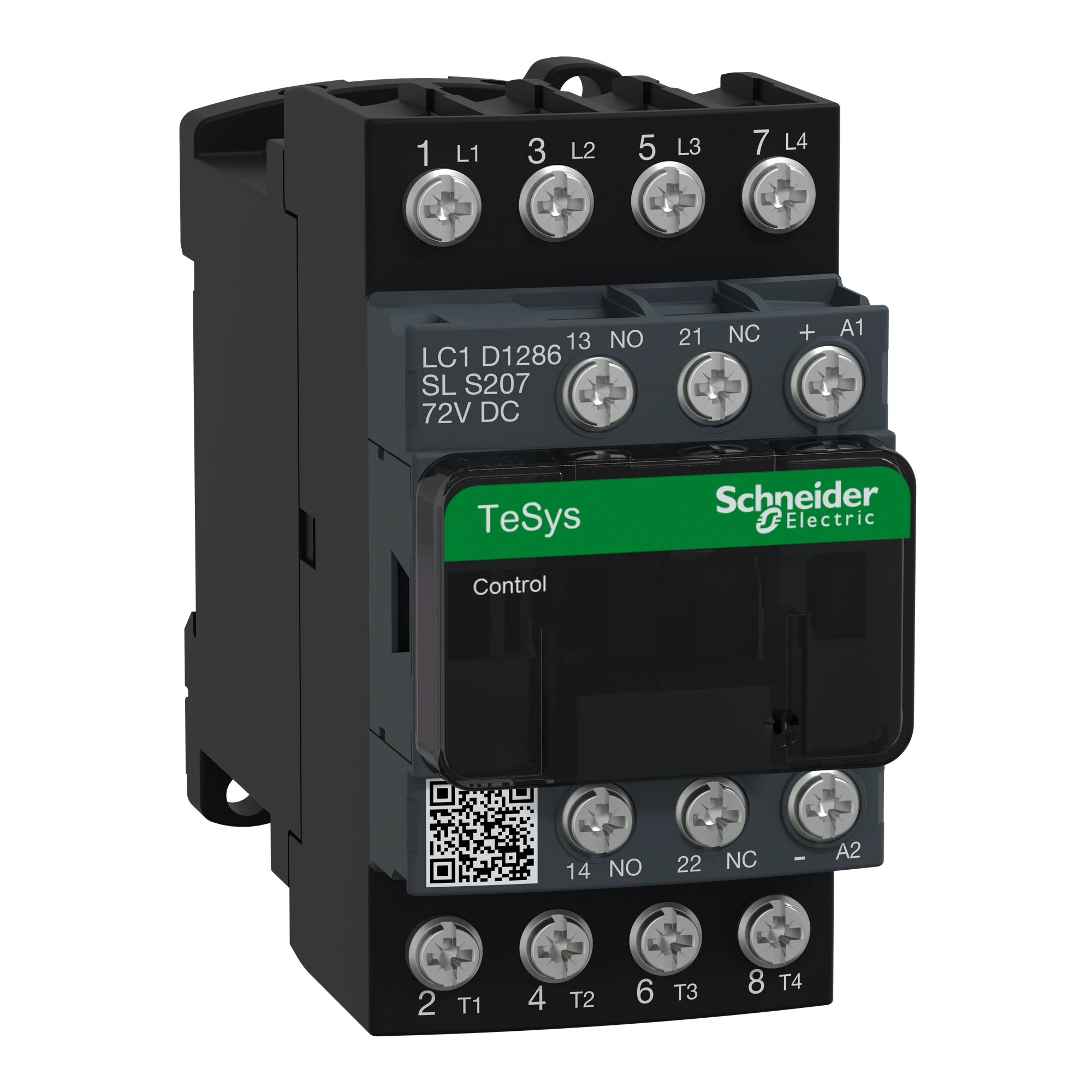 Schneider Electric LC1D1286SLS207 Power contactor LC1D 4p, +1NO+1NC, coil 72 V DC (img_001) Schneider Electric LC1D1286SLS207 Power contactor LC1D 4p, +1NO+1NC, coil 72 V DC (img_001)