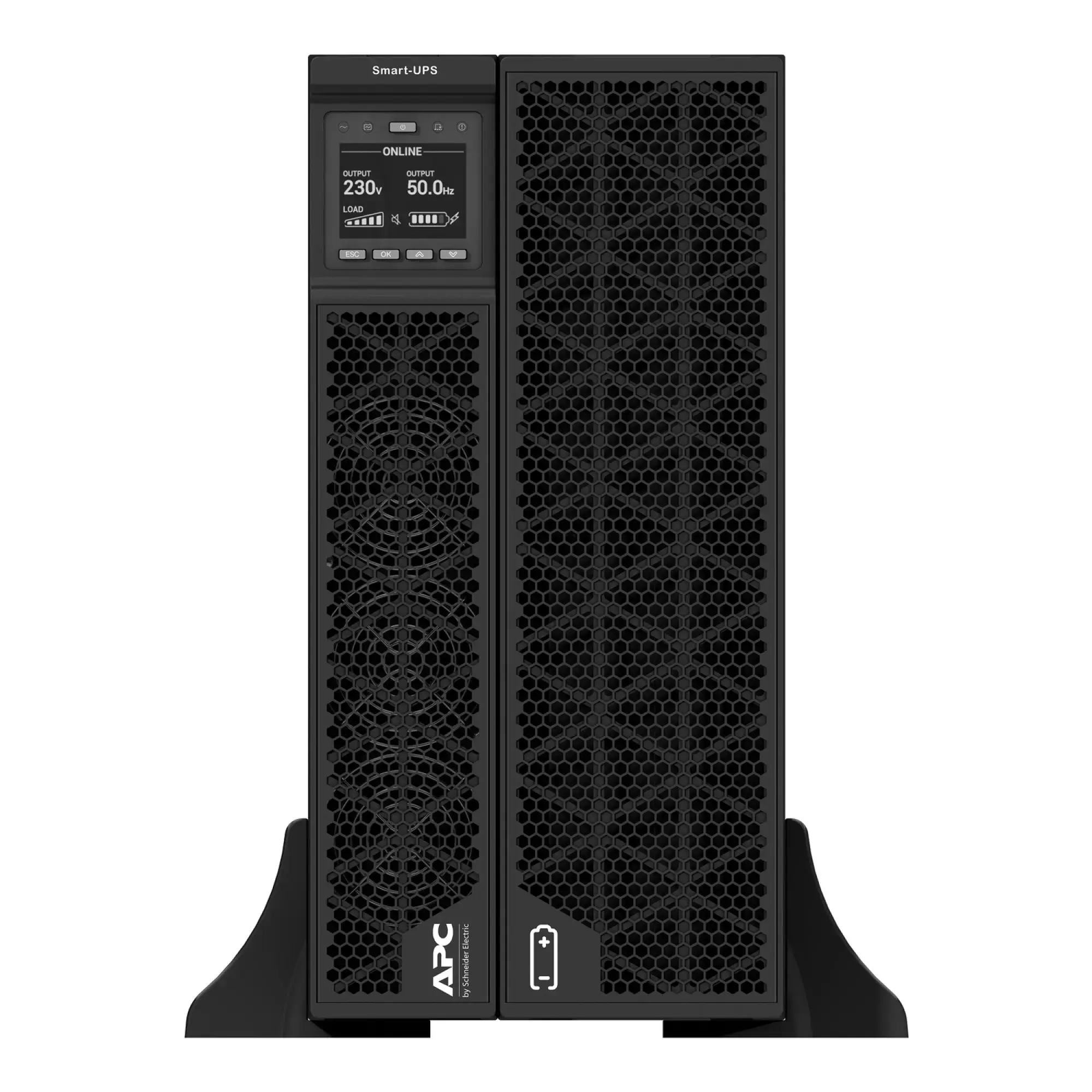 APC SRTG10KXLI Smart-UPS On-Line, 10kVA/10kW, Rack/Tower, 230V, 2x IEC C13+1x IEC C19+ Festverdrahtung 3-adrig (1P+N+E) Ausg, Netzwerkkarte, ohne Rack-Einbausatz (img_004) APC SRTG10KXLI Smart-UPS On-Line, 10kVA/10kW, Rack/Tower, 230V, 2x IEC C13+1x IEC C19+ Festverdrahtung 3-adrig (1P+N+E) Ausg, Netzwerkkarte, ohne Rack-Einbausatz (img_004)