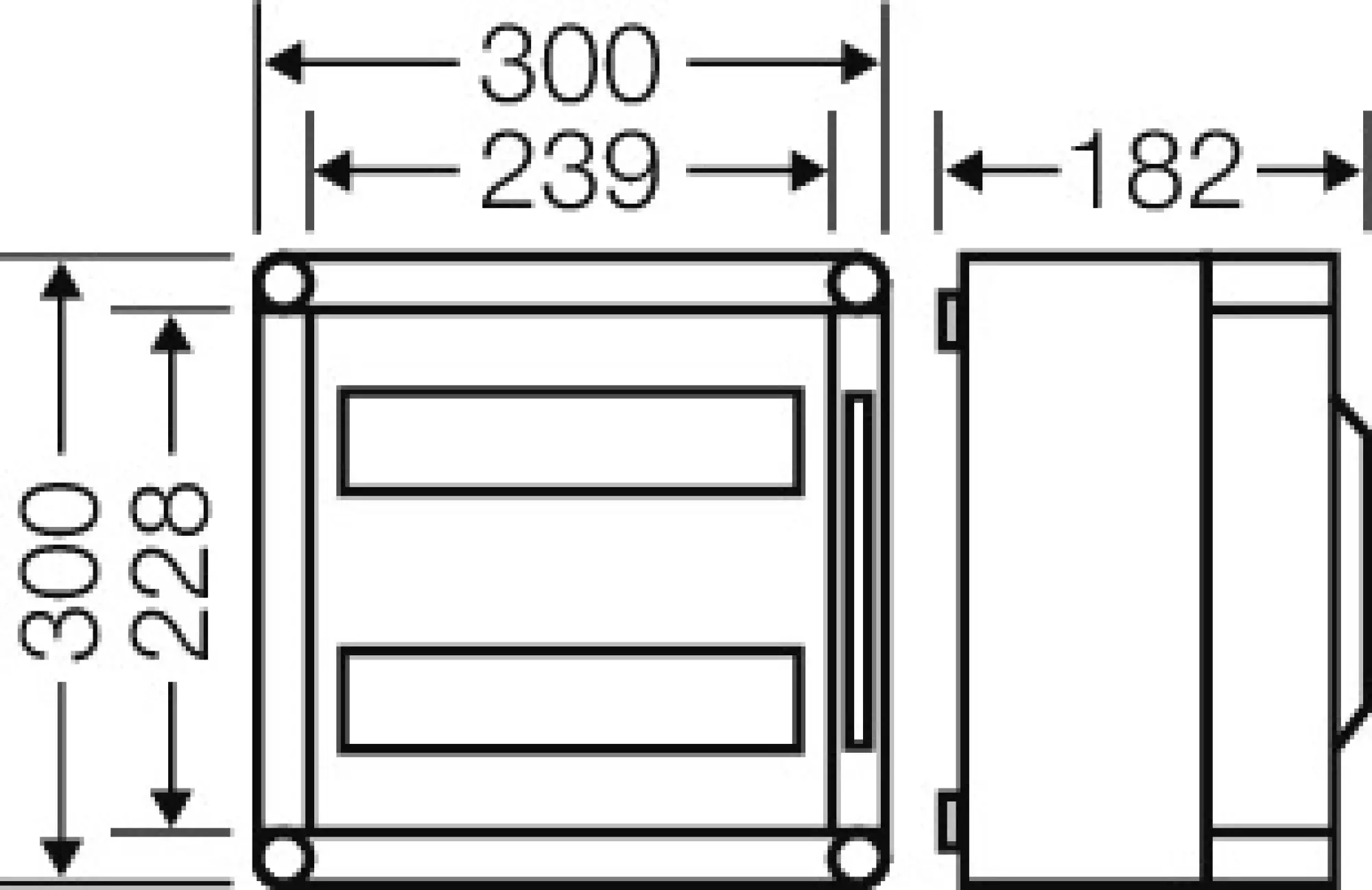 Hensel 2000619 Mi-Automatengehäuse, 24 Teilungseinheiten, Scharnierdeckel Mi 1226 (img_002)