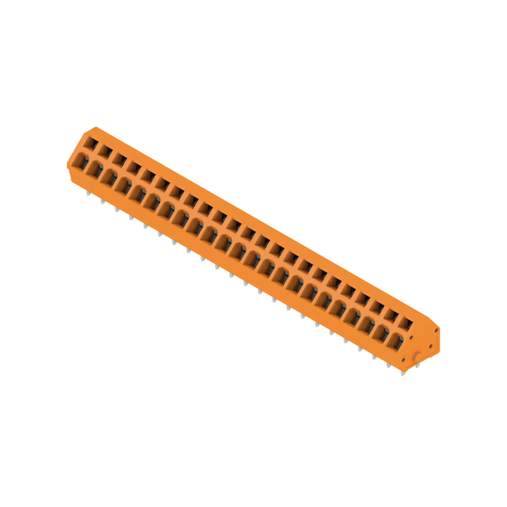 Weidmüller 1960240000 PCB terminal, 320 V, 24 A, Pitch in mm: 5.00, 2.5 mm², Number of poles: 23, Tension-clamp connection, THT solder connection, 135°, Box (img_001) Weidmüller 1960240000 PCB terminal, 320 V, 24 A, Pitch in mm: 5.00, 2.5 mm², Number of poles: 23, Tension-clamp connection, THT solder connection, 135°, Box (img_001)