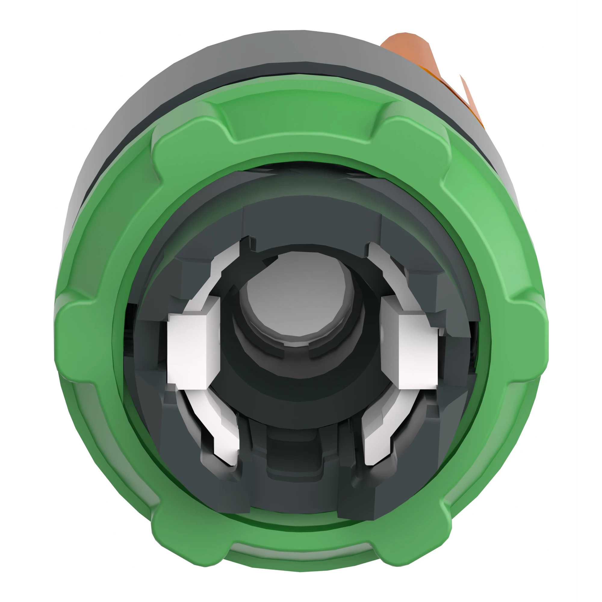 Schneider Electric ZB5AK1253 Illuminated Selector Switch, Front Element, Harmony XB5, Plastic, 22mm Orange, for Universal LED, 2 Positions, Latching (img_002)
