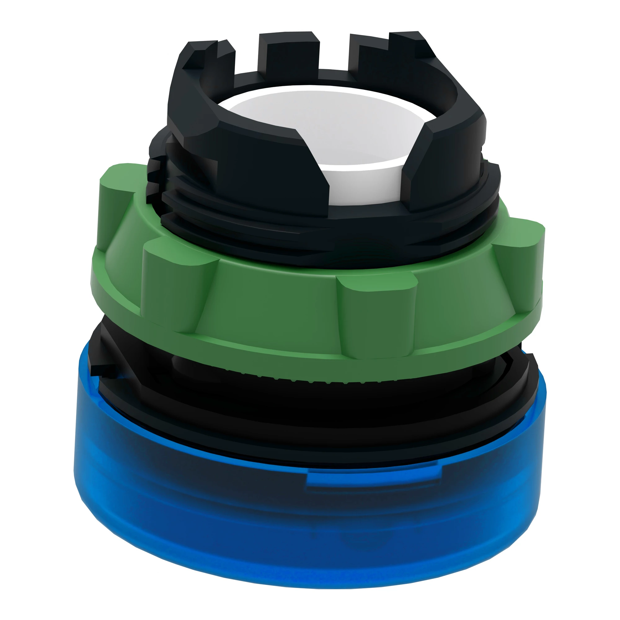 Schneider Electric ZB5AV063 Indicator light, front element, Harmony XB5, plastic, 22mm, blue, for universal LED, smooth dome (img_008)