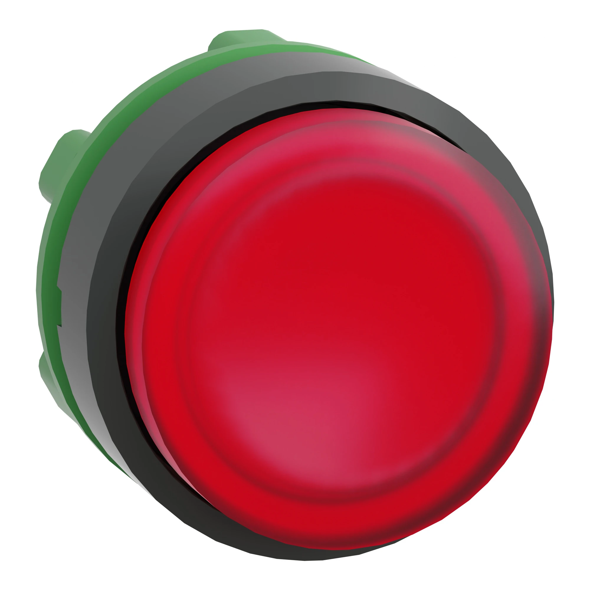 Schneider Electric ZB5AW143 Illuminated Push Button, Front Element, Harmony XB5, Plastic, 22mm, Red, Projecting, for Universal LED (img_001)