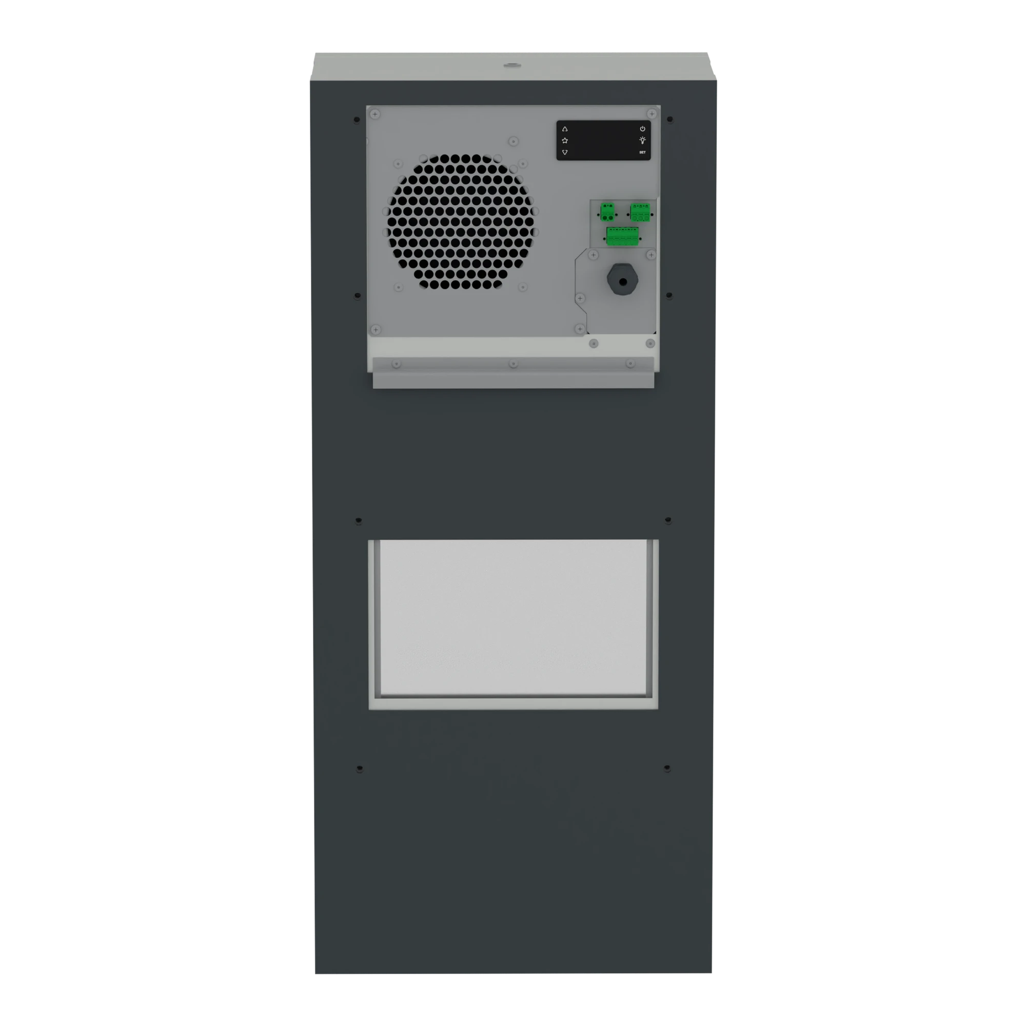 Schneider Electric NSYCUHD1KDG Outdoor Wall-Mounted Cooling Unit, Climasys CU, 1kW, 230V, 50/60Hz, IP55 (img_004) Schneider Electric NSYCUHD1KDG Outdoor Wall-Mounted Cooling Unit, Climasys CU, 1kW, 230V, 50/60Hz, IP55 (img_004)