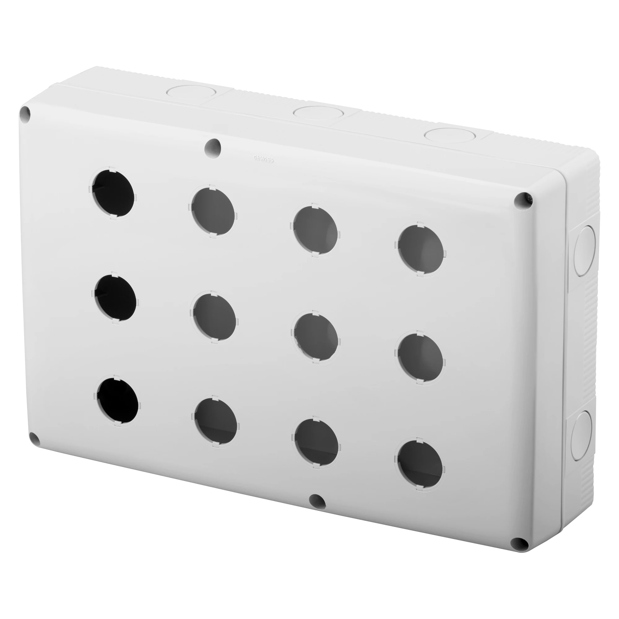 GEWISS GW27105 EMPTY ENCLOSURE FOR PUSH-BUTTONS, CONTROLS AND INDICATORS - 12 GANG - DIAMETER 22mm - GREY RAL 7035 LID - IP66 (img_001) GEWISS GW27105 EMPTY ENCLOSURE FOR PUSH-BUTTONS, CONTROLS AND INDICATORS - 12 GANG - DIAMETER 22mm - GREY RAL 7035 LID - IP66 (img_001)