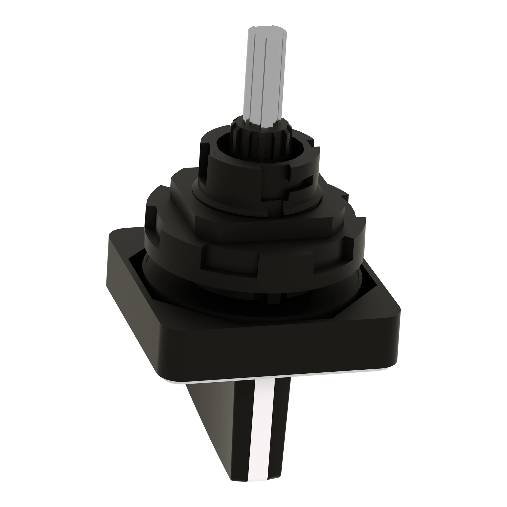 Schneider Electric KBC1H Actuating element 45x45mm, silver-colored - knob, black, for engraving (img_006) Schneider Electric KBC1H Actuating element 45x45mm, silver-colored - knob, black, for engraving (img_006)