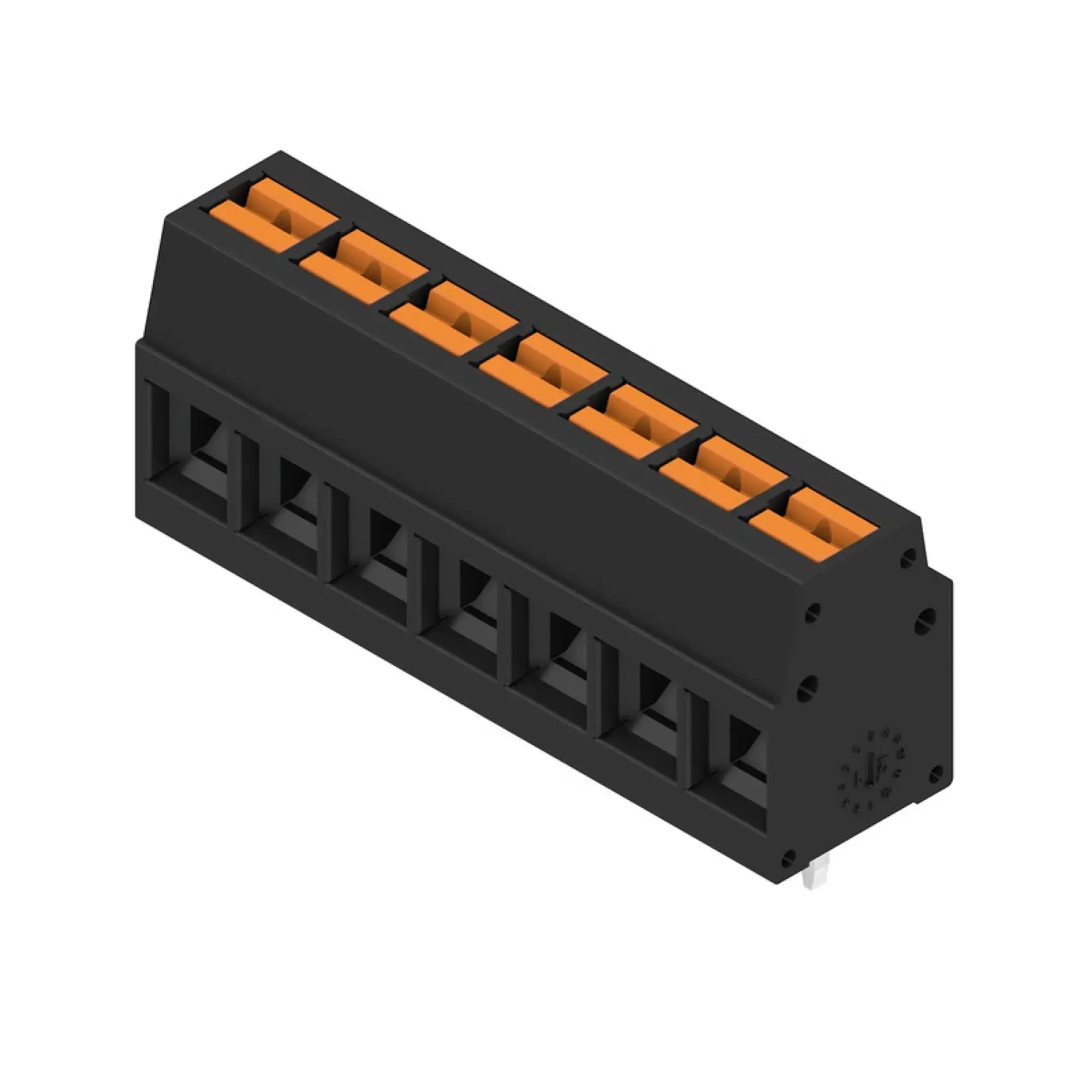 Weidmüller 2787390000 PCB terminal, 350 V, 24 A, Pitch in mm: 5.00, 2.5 mm², Number of poles: 7, PUSH IN with actuator, THT solder connection, 90°, Box (img_001) Weidmüller 2787390000 PCB terminal, 350 V, 24 A, Pitch in mm: 5.00, 2.5 mm², Number of poles: 7, PUSH IN with actuator, THT solder connection, 90°, Box (img_001)