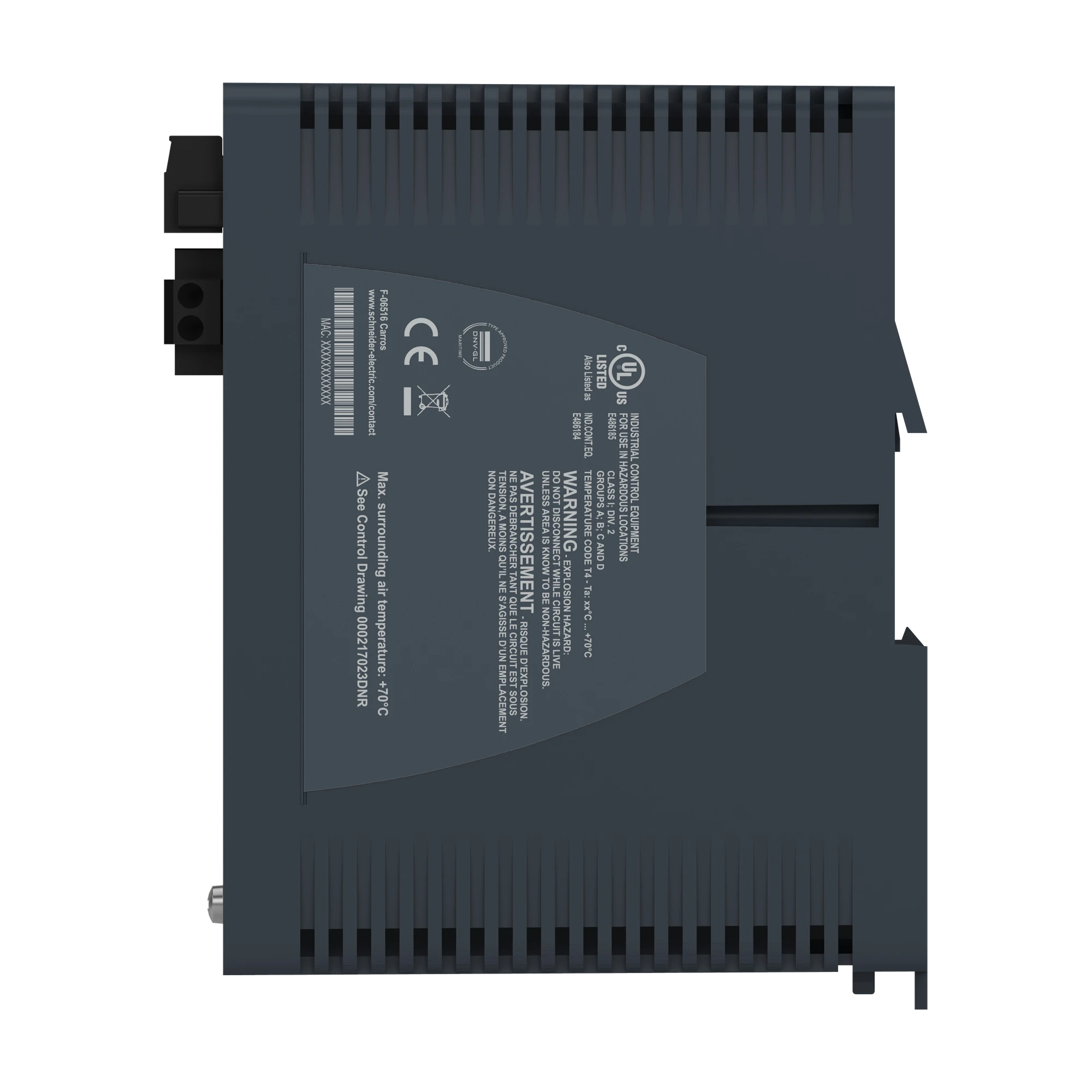 Schneider Electric MCSESM103F2CU0H Modicon Managed Switch, 8 Copper Ports (8TX 10/100 Mbps) + 2 Multimode Fiber (2FX-MM 100 Mbps), Robust Design (img_007) Schneider Electric MCSESM103F2CU0H Modicon Managed Switch, 8 Copper Ports (8TX 10/100 Mbps) + 2 Multimode Fiber (2FX-MM 100 Mbps), Robust Design (img_007)