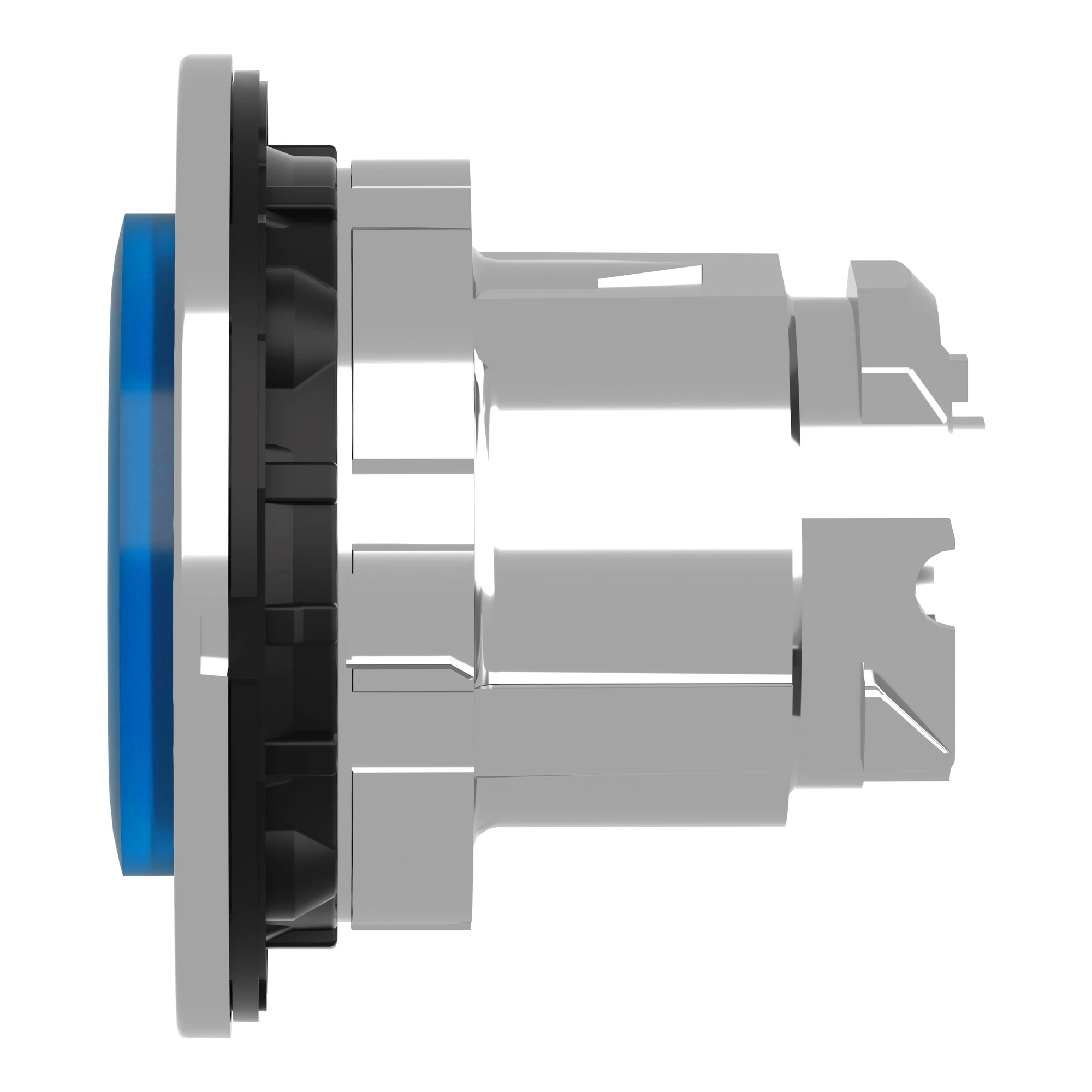 Schneider Electric ZB4FW163 Illuminated pushbutton, front element, Harmony XB4F, metal, 30mm, blue, protruding, unlabelled, for universal LED (img_006) Schneider Electric ZB4FW163 Illuminated pushbutton, front element, Harmony XB4F, metal, 30mm, blue, protruding, unlabelled, for universal LED (img_006)