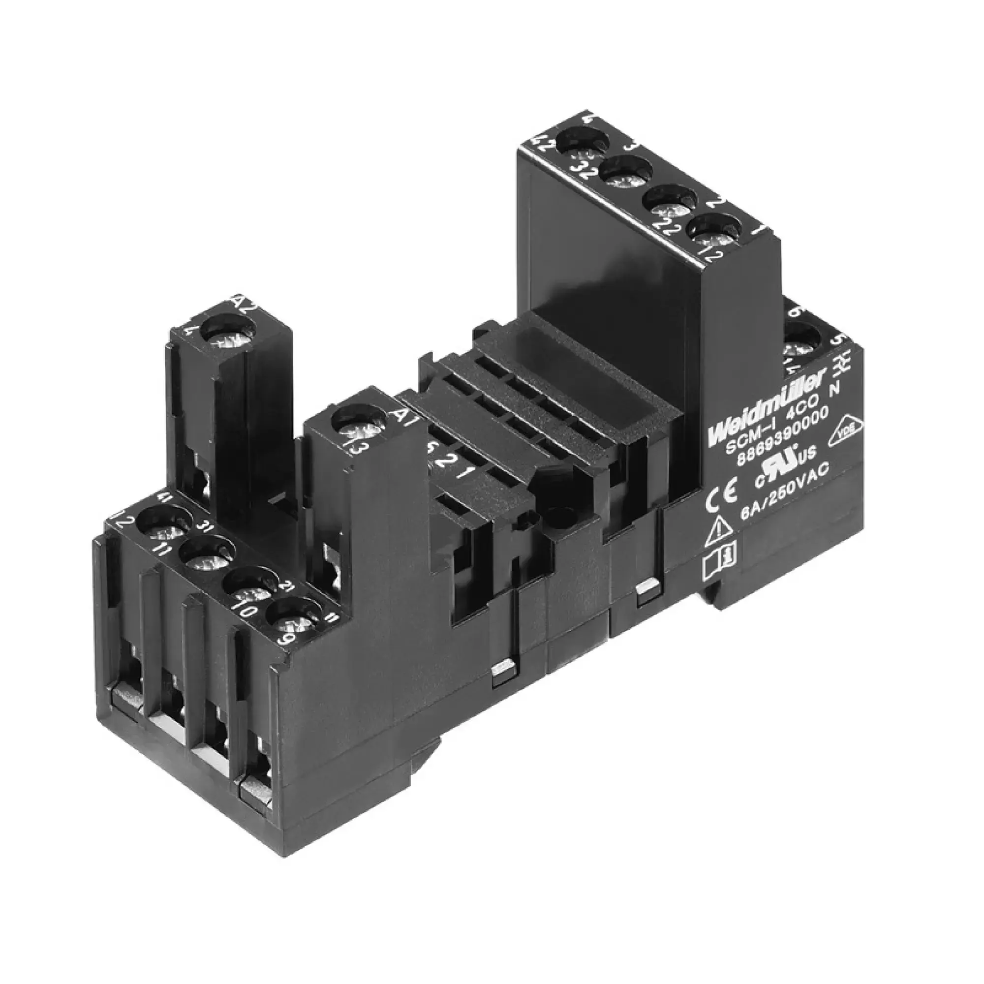 Weidmüller 8869410000 Relay socket, IP20, 3 CO contact , 10 A, Screw connection (img_001)