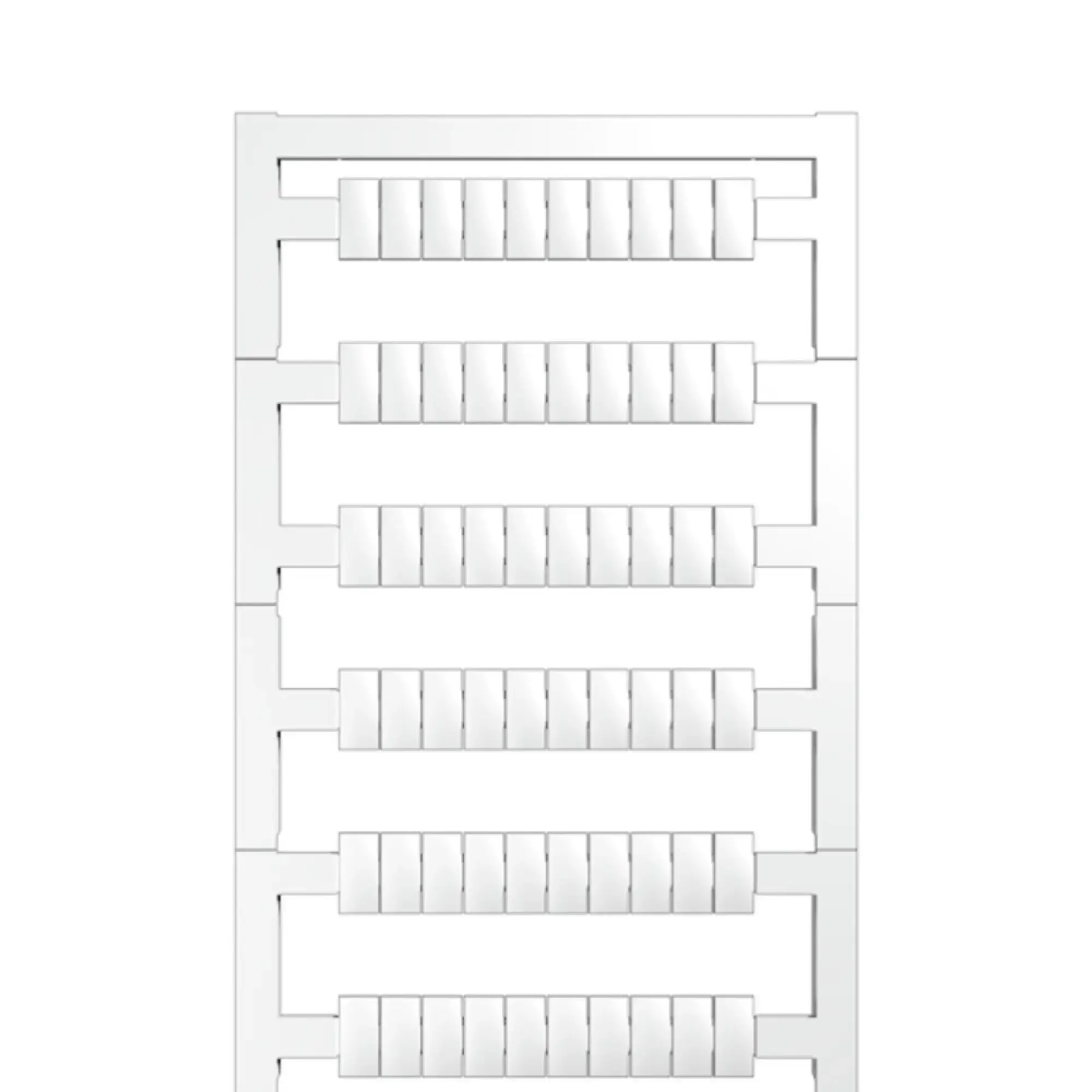 Weidmüller 2003770000 Terminal marking, white, Pitch in mm: 5.00, Printed characters: neutral, Width: 5 mm, Height: 10 mm (img_001) Weidmüller 2003770000 Terminal marking, white, Pitch in mm: 5.00, Printed characters: neutral, Width: 5 mm, Height: 10 mm (img_001)
