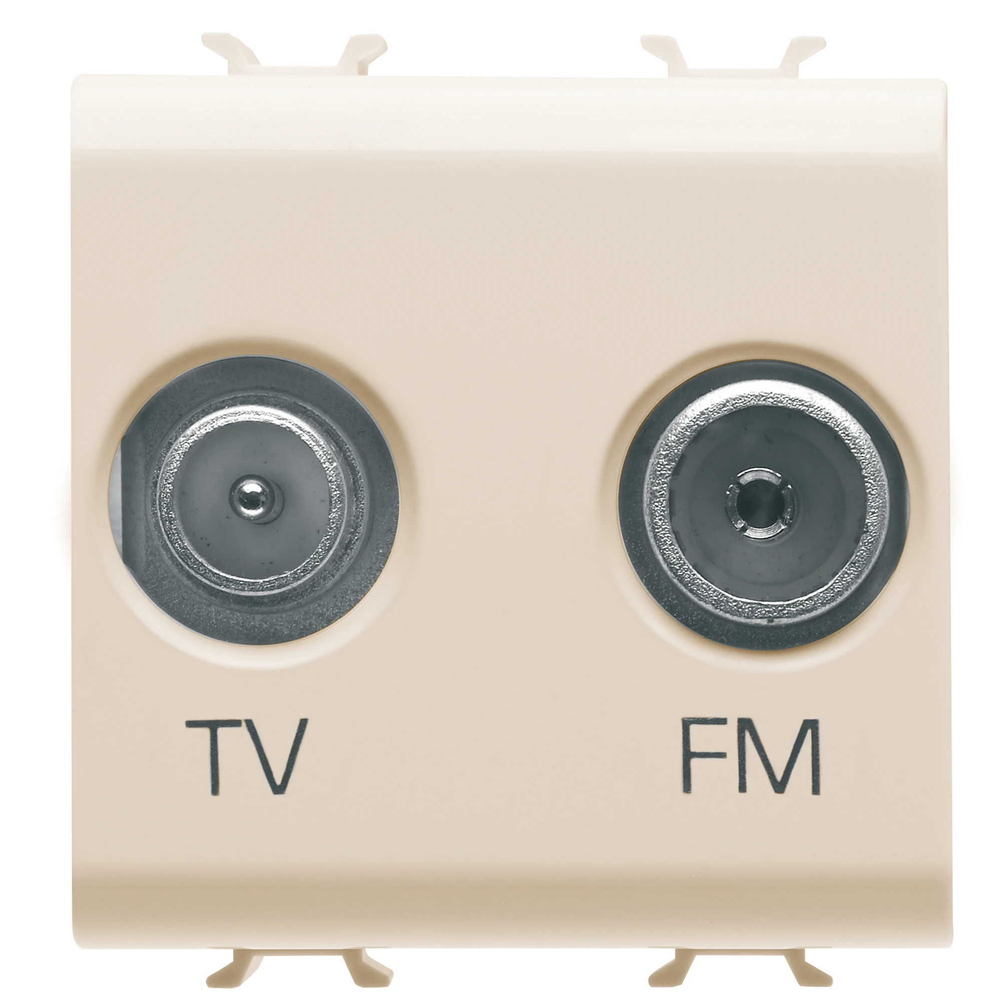 GEWISS GW11381 SOCKET-OUTLET TV-FM - DIRECT - 2 MODULES - IVORY - CHORUSMART (img_001)