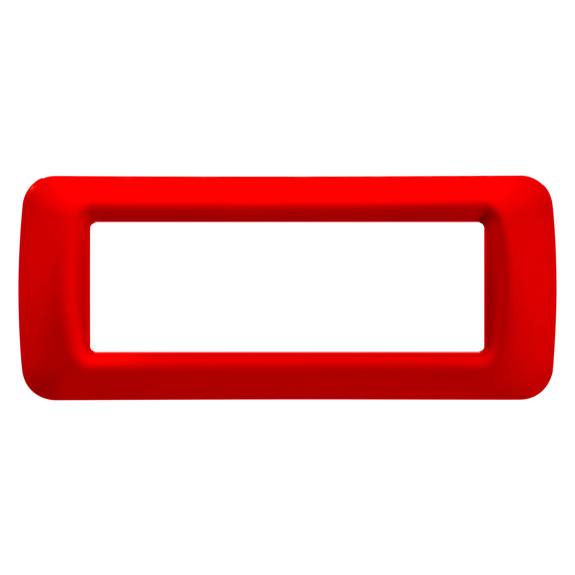 GEWISS GW22526 TOP SYSTEM PLATE - IN TECHNOPOLYMER GLOSS FINISHING - 6 GANG - GERANIUM RED - SYSTEM (img_001) GEWISS GW22526 TOP SYSTEM PLATE - IN TECHNOPOLYMER GLOSS FINISHING - 6 GANG - GERANIUM RED - SYSTEM (img_001)