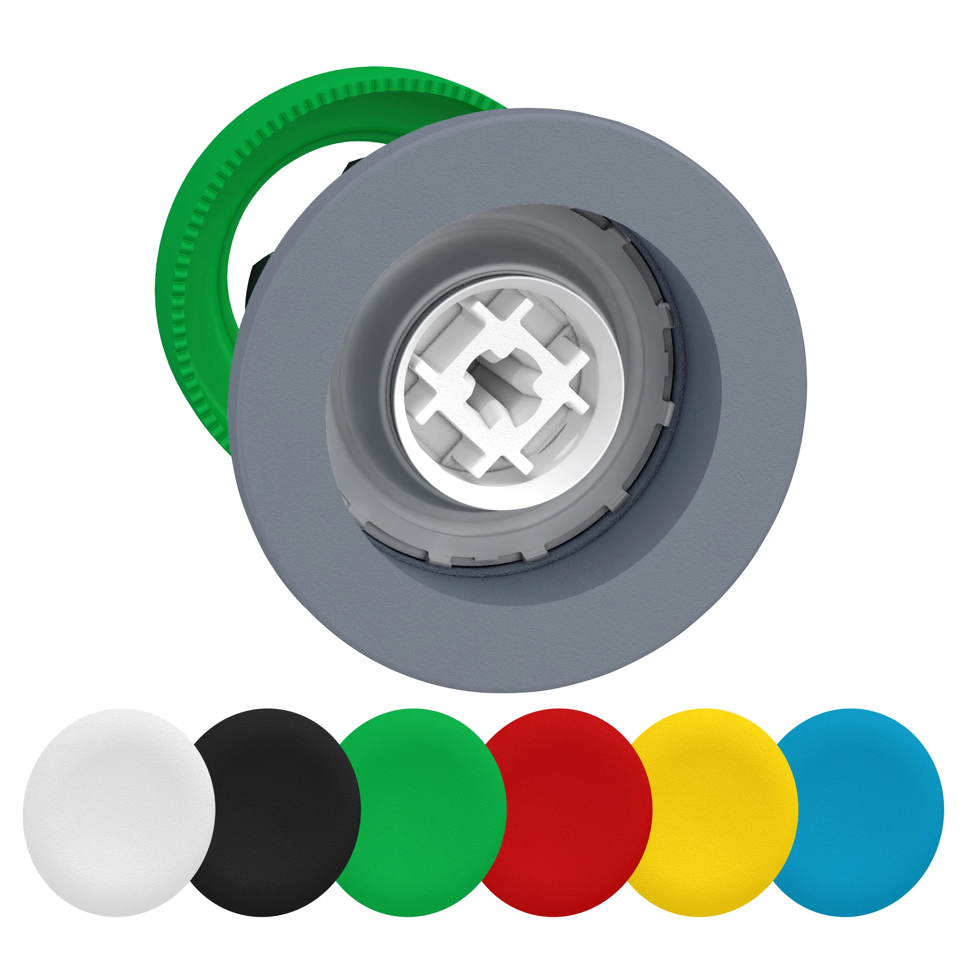 Schneider Electric ZB5FACUST08 Push Button, Front Element, Harmony XB5F, Plastic, 30mm, Custom via Configurator (img_001) Schneider Electric ZB5FACUST08 Push Button, Front Element, Harmony XB5F, Plastic, 30mm, Custom via Configurator (img_001)