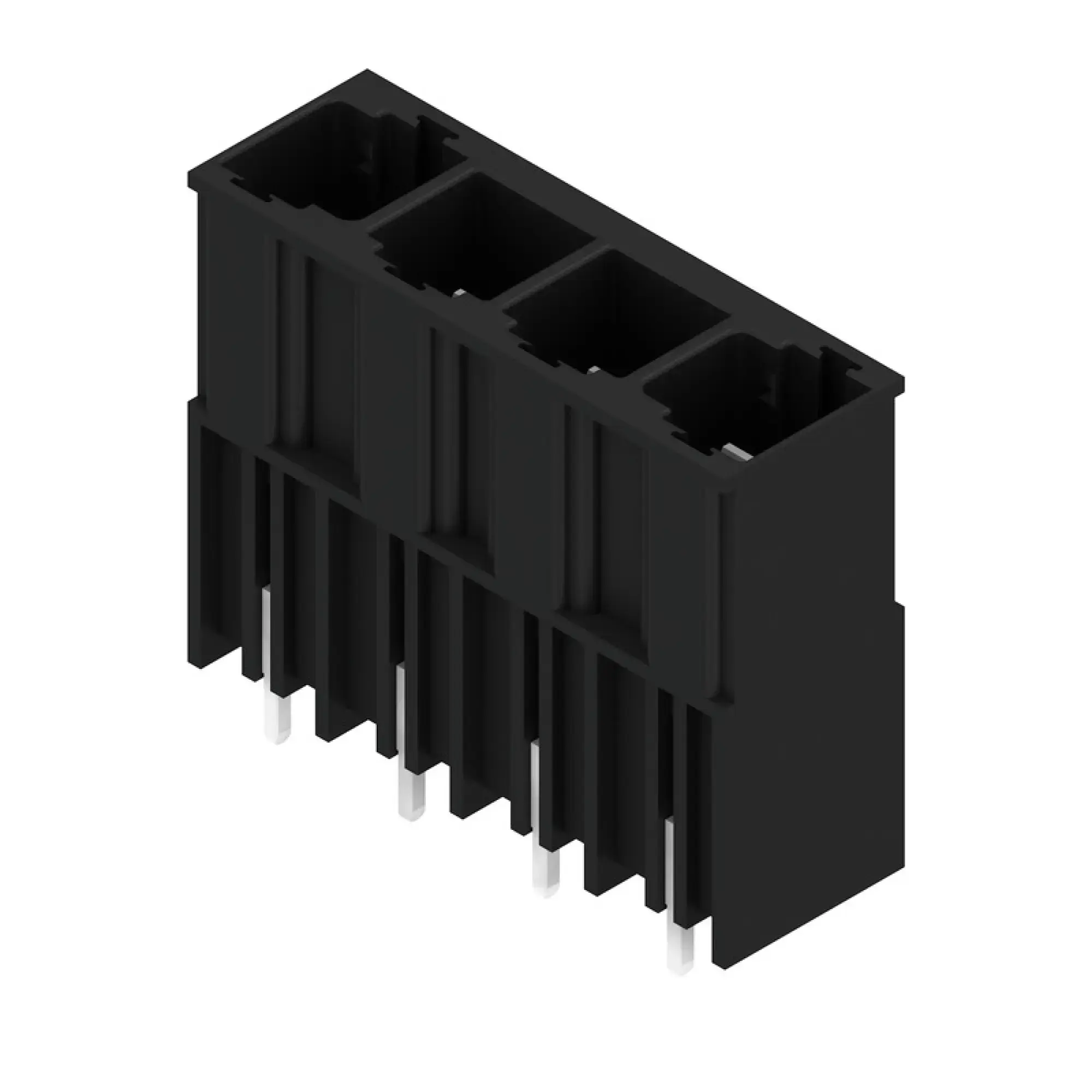 Weidmüller 1813430000 PCB connector (board connection), 1000 V, 78.3 A, Pitch in mm: 10.16, Number of poles: 4, THT solder connection, Box (img_001) Weidmüller 1813430000 PCB connector (board connection), 1000 V, 78.3 A, Pitch in mm: 10.16, Number of poles: 4, THT solder connection, Box (img_001)