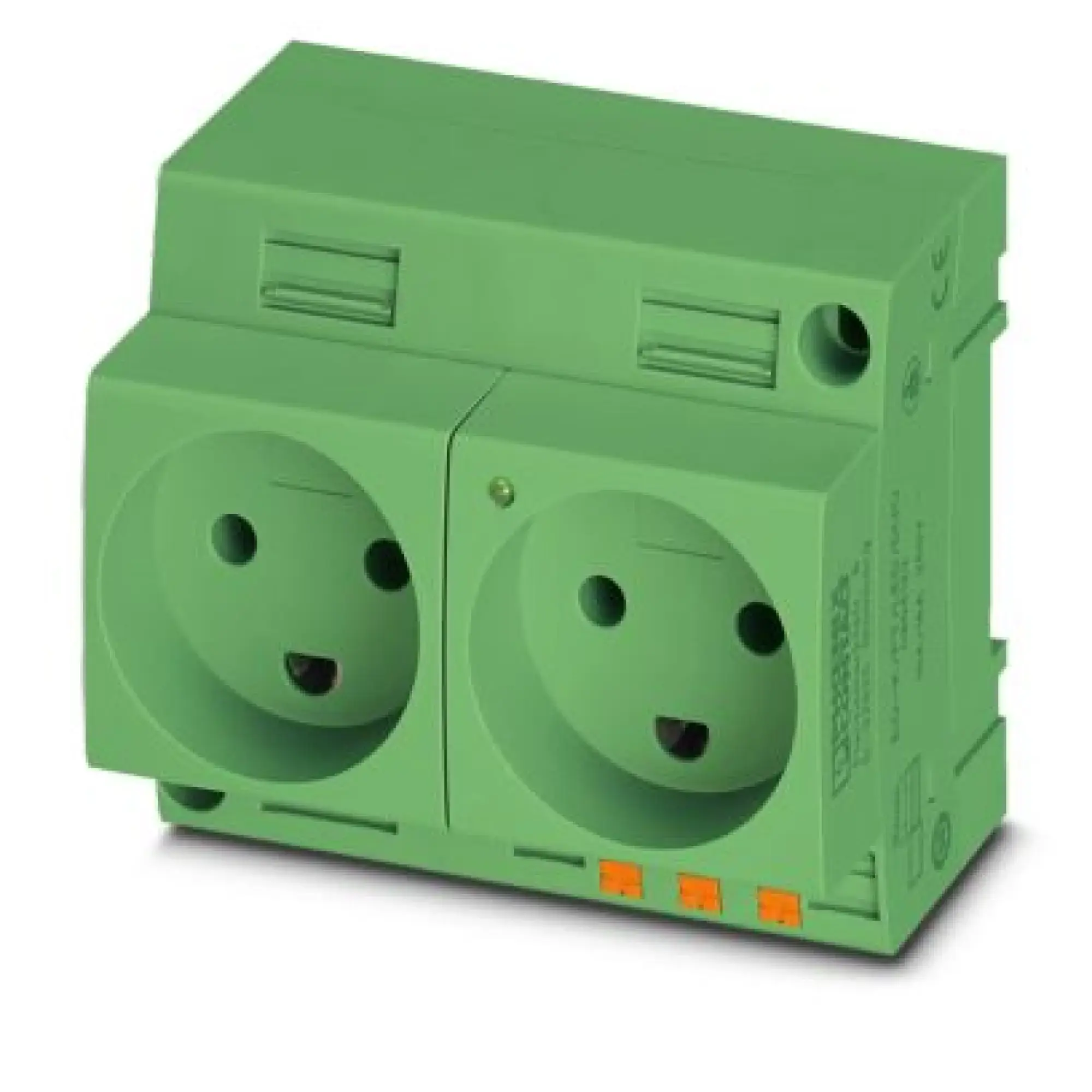 Phoenix Contact 0804124 Double socket EO-K/PT/LED/DUO/GN (img_001)