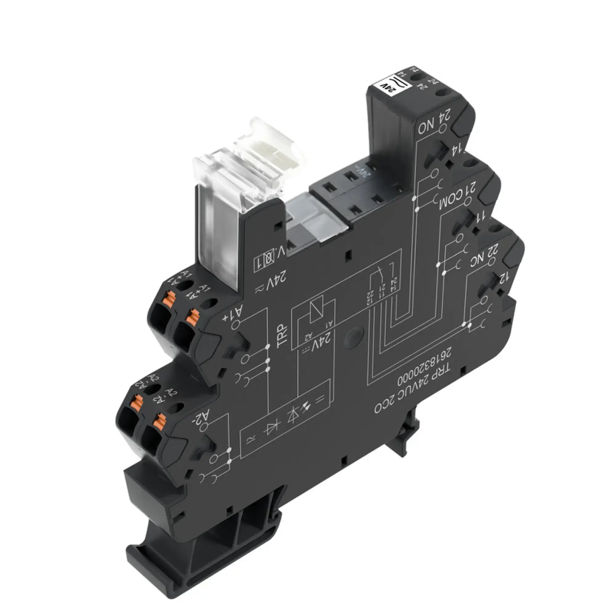 Weidmüller 2618740000 Relay socket, IP20, 24 V DC ±20 %, Free-wheeling diode, Reverse polarity protection, 1 CO contact , 16 A, PUSH IN (img_001) Weidmüller 2618740000 Relay socket, IP20, 24 V DC ±20 %, Free-wheeling diode, Reverse polarity protection, 1 CO contact , 16 A, PUSH IN (img_001)