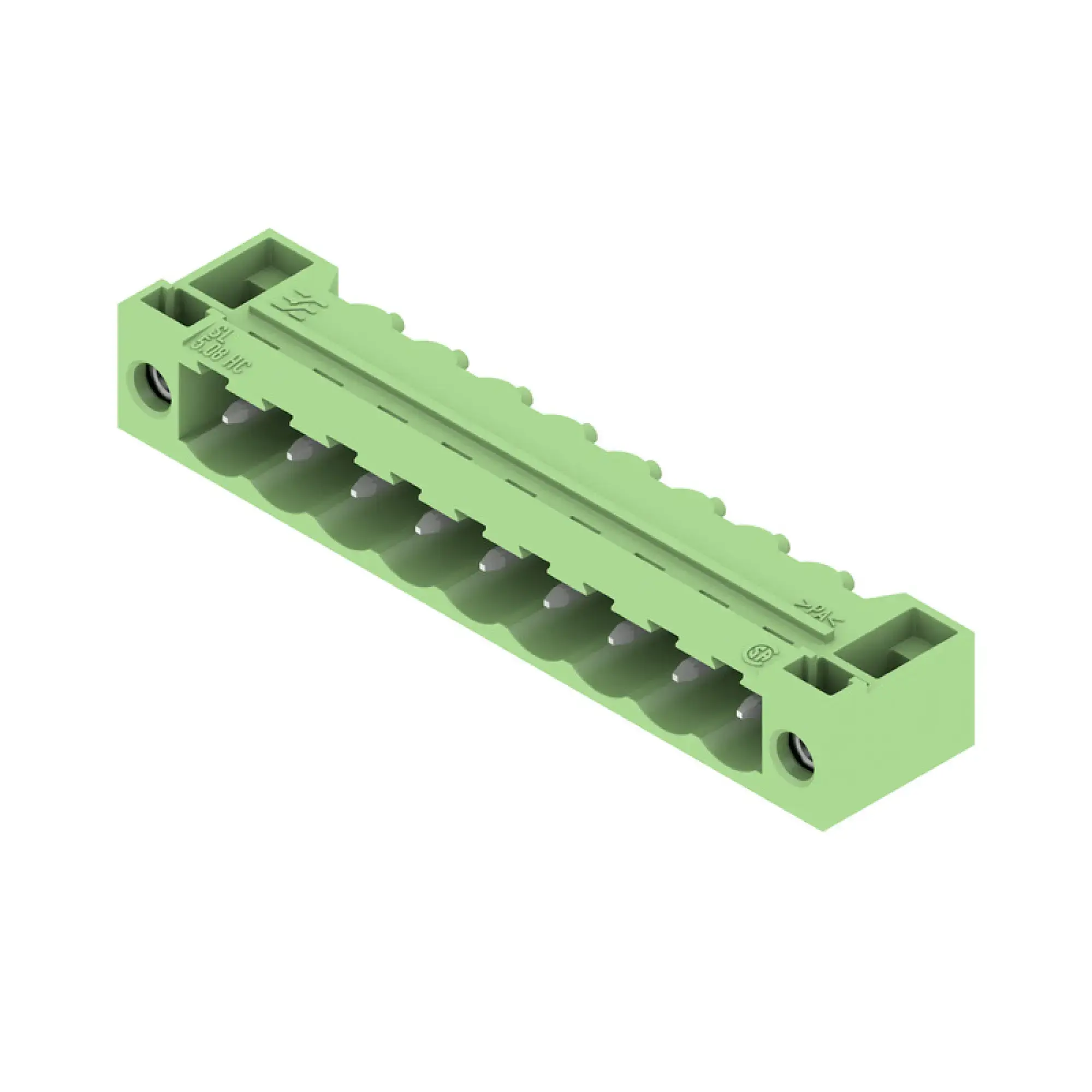 Weidmüller 1401770000 PCB connector (board connection), 320 V, 24 A, Pitch in mm: 5.08, Number of poles: 9, THT solder connection, Box (img_001)