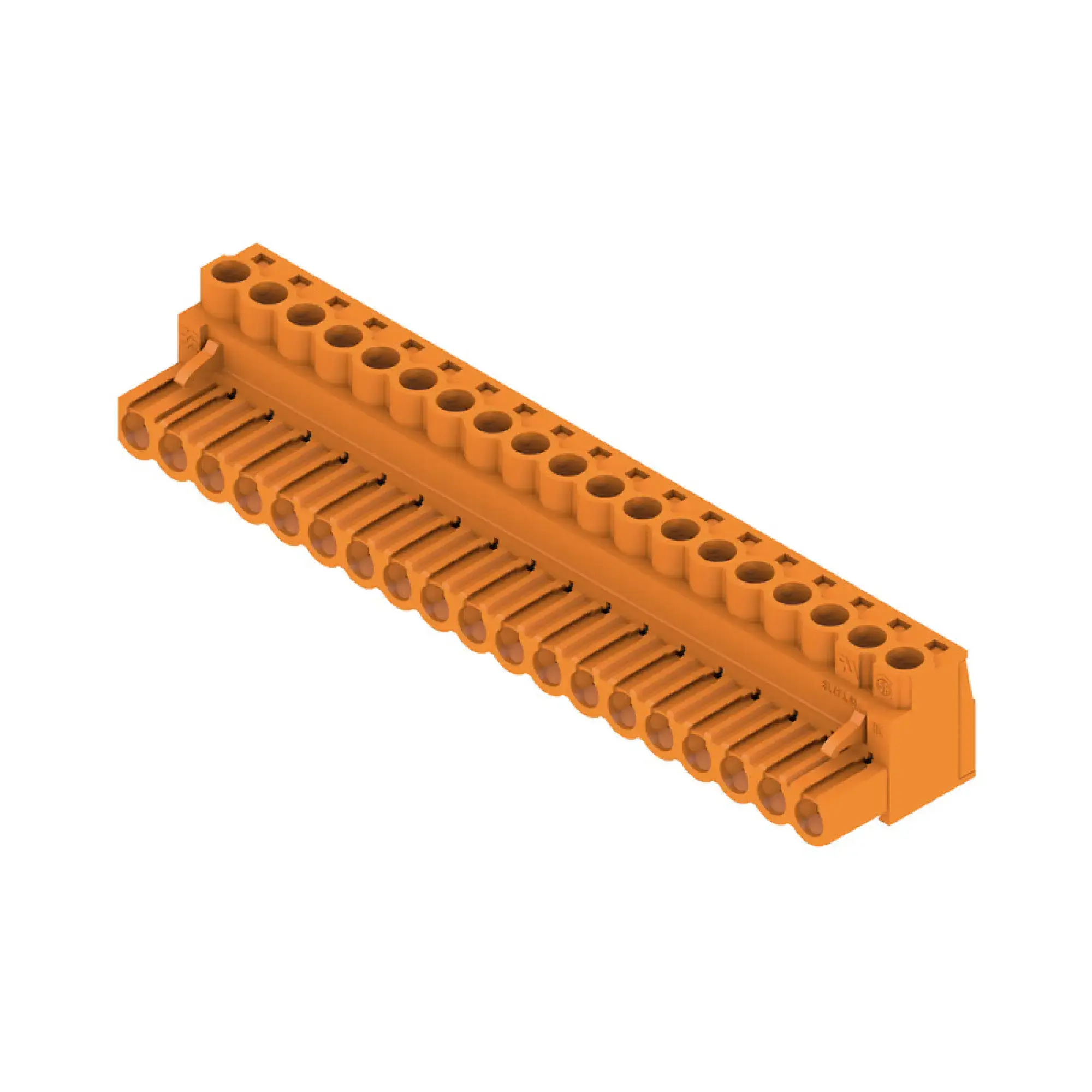 Weidmüller 1943750000 PCB connector (wire connection), 320 V, 23 A, Pitch in mm: 5.08, 4 mm², Number of poles: 19, Clamping yoke connection, Box (img_001)