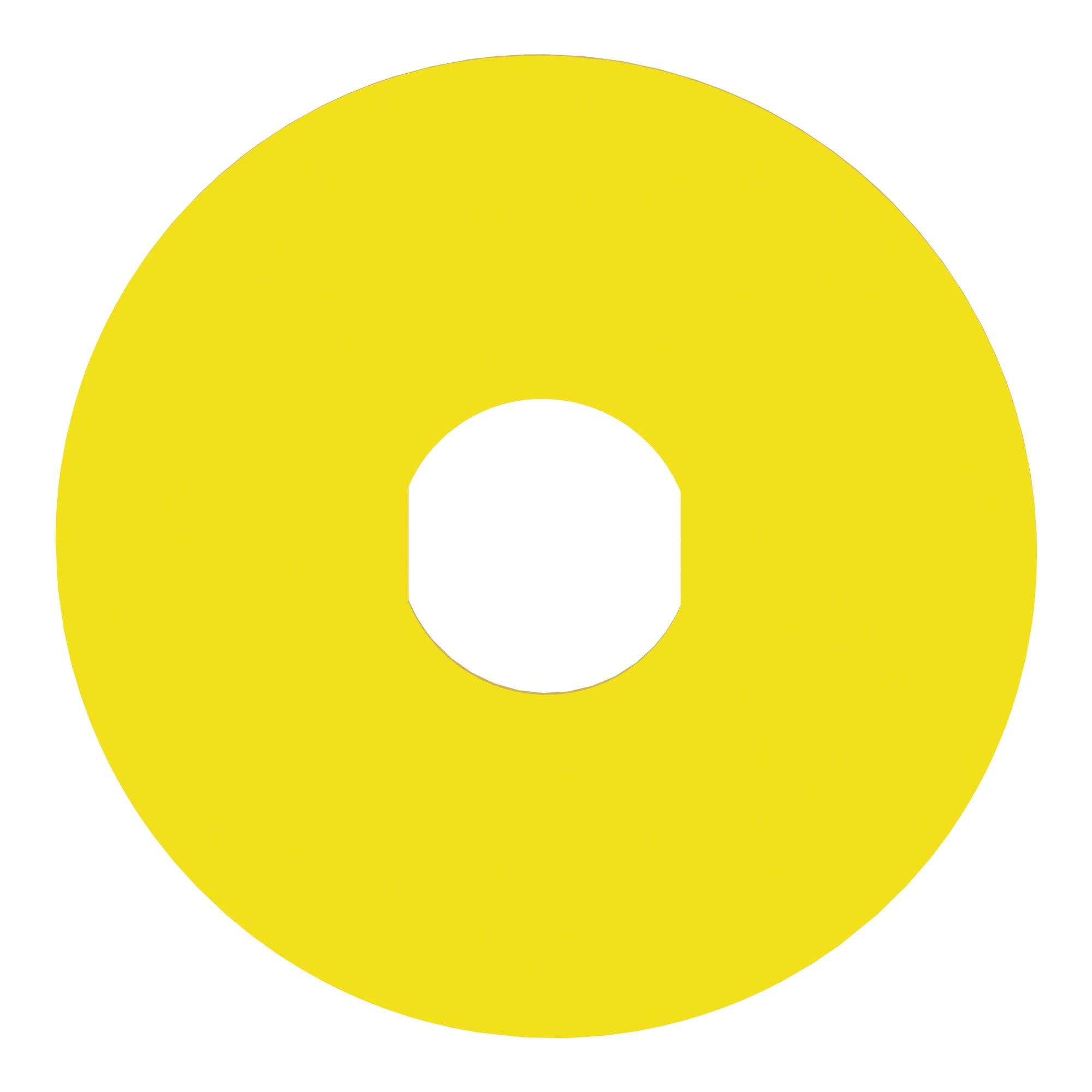 Schneider Electric ZBY8330 Sign, round, yellow, Ø 90mm - Labeling EMERGENCY STOP (img_003)