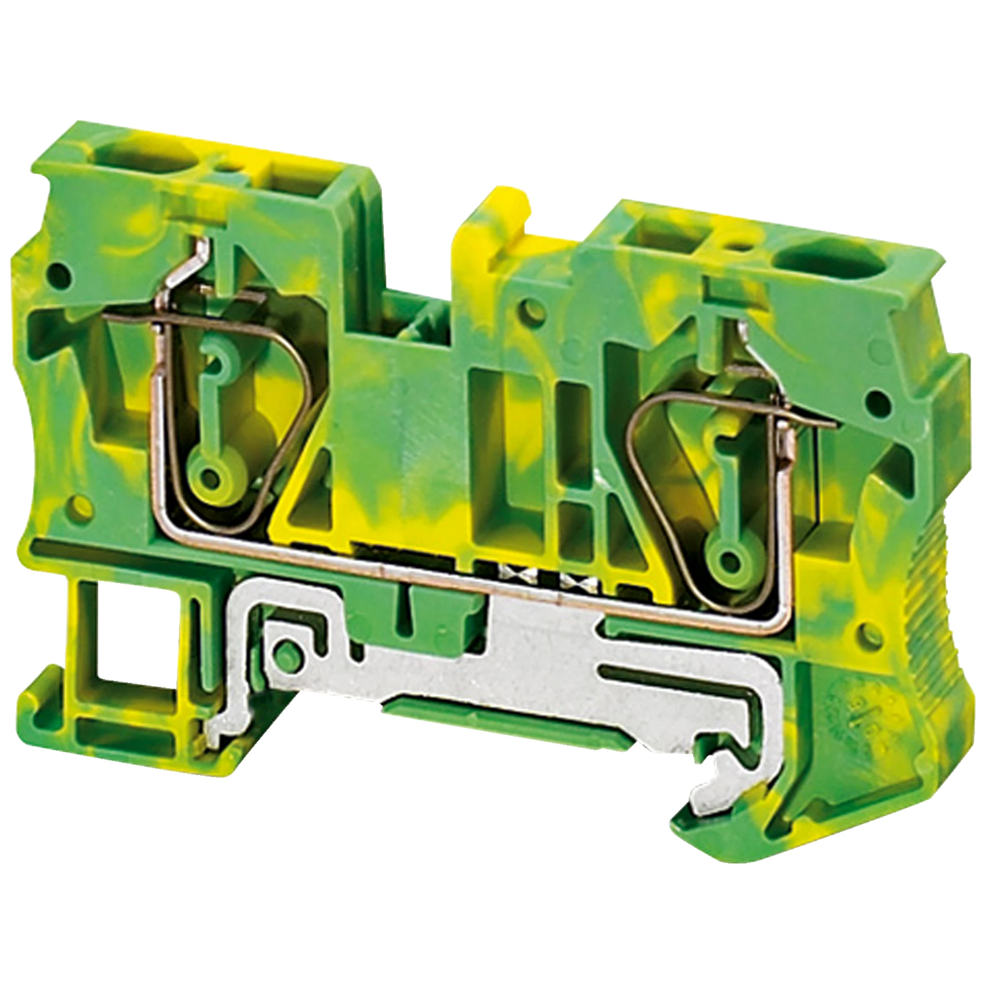 Schneider Electric NSYTRR62PE Linergy Grounding Terminal, 6mm2, Single Level, 1x1, Spring, Green-Yellow (img_001)
