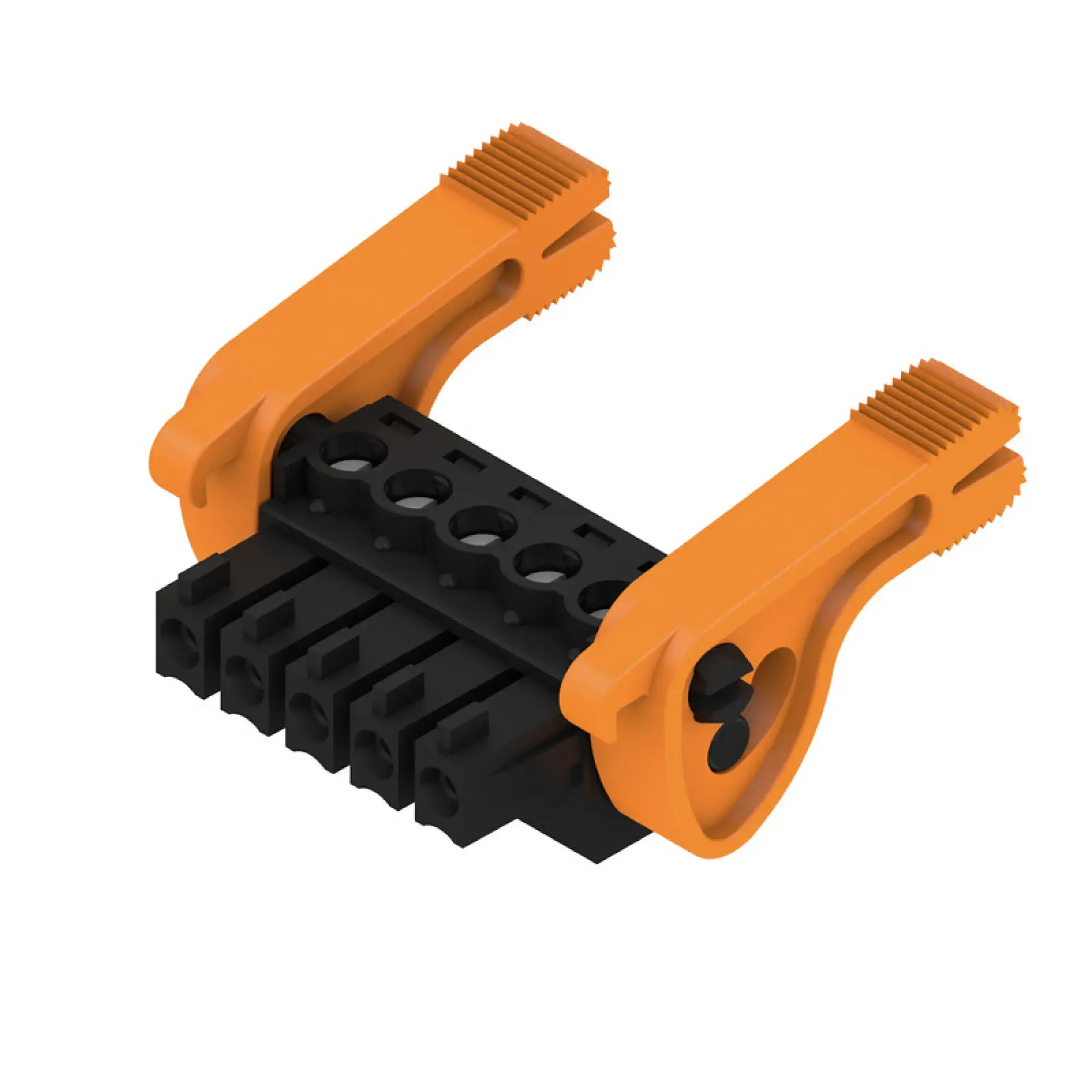 Weidmüller 2442530000 PCB connector (wire connection), 160 V, 17.5 A, Pitch in mm: 3.81, 1.5 mm², Number of poles: 5, Clamping yoke connection, Box (img_001)