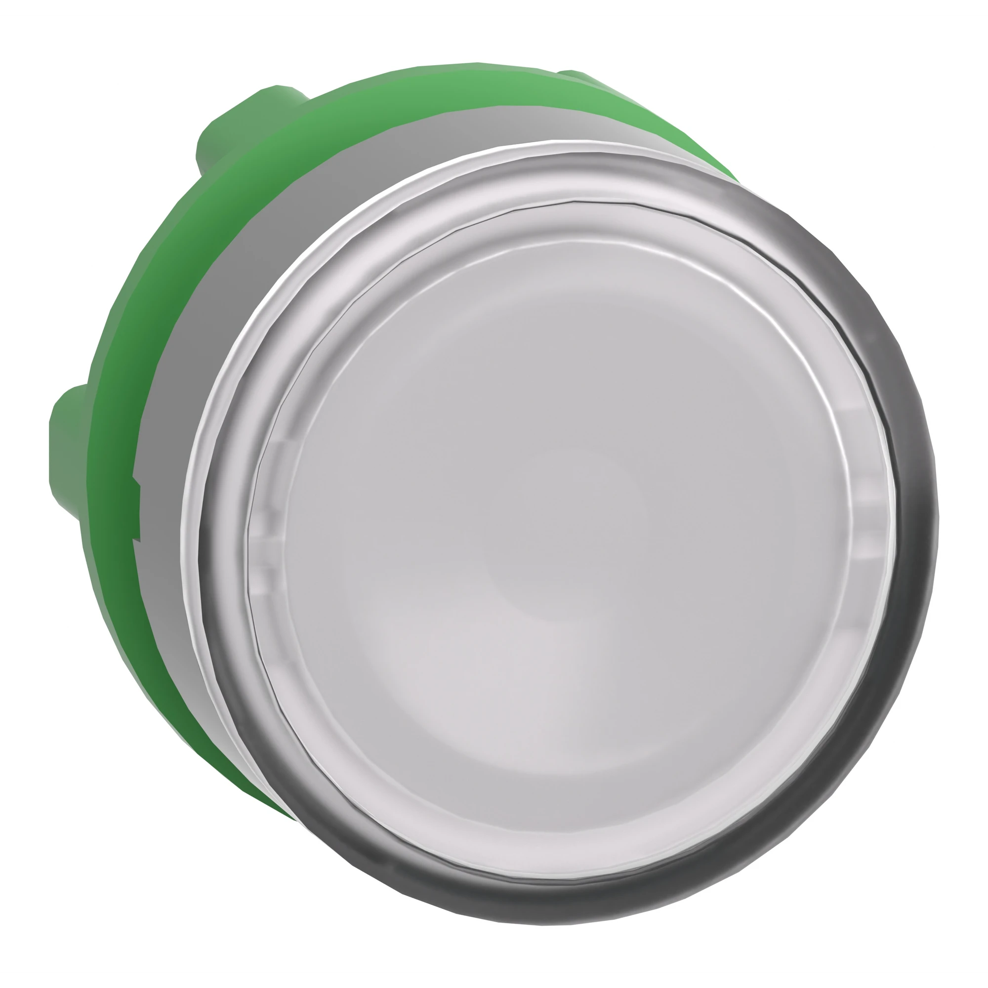 Schneider Electric ZB5AW313C0 Illuminated push-button, front element, Harmony XB5, plastic, 22mm, light gray, white, for universal LED (img_001)