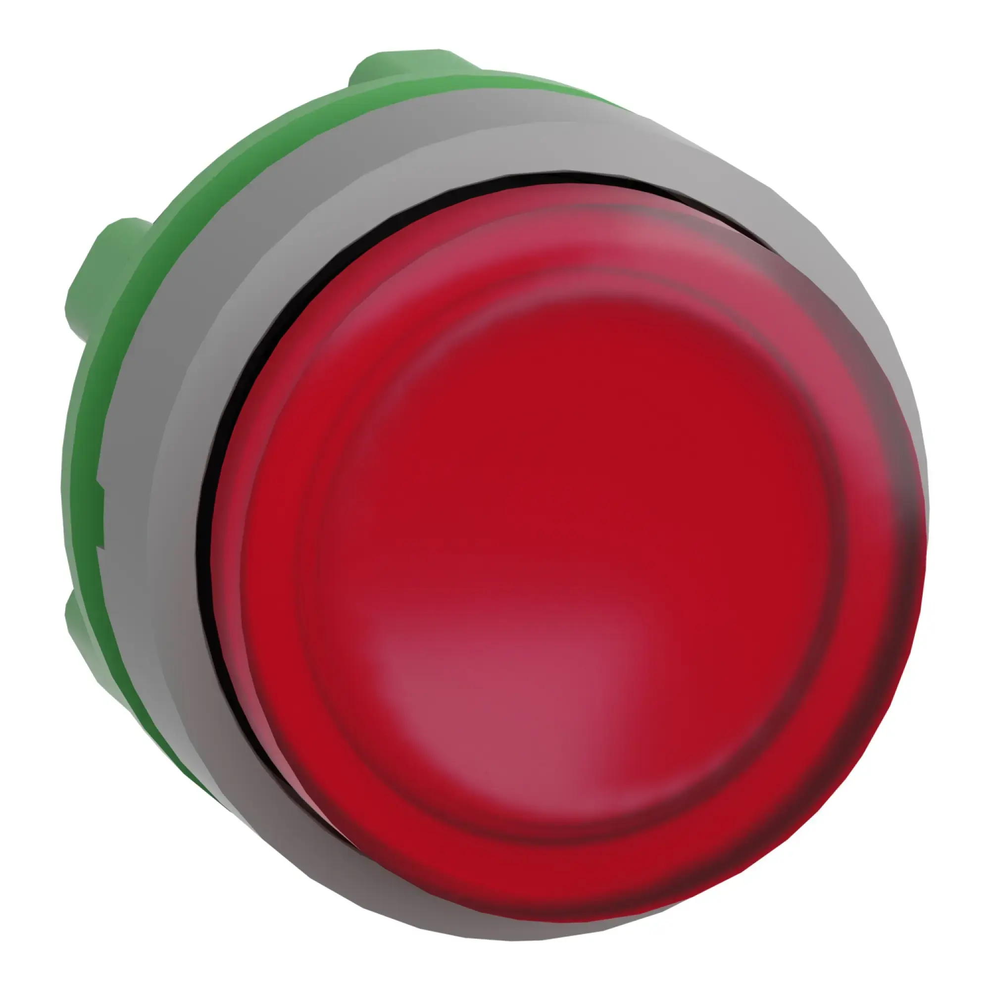 Schneider Electric ZB5AW143C0 Illuminated Push Button, Front Element, Harmony XB5, Plastic, 22mm, light grey, red, projecting, for universal LED (img_009)