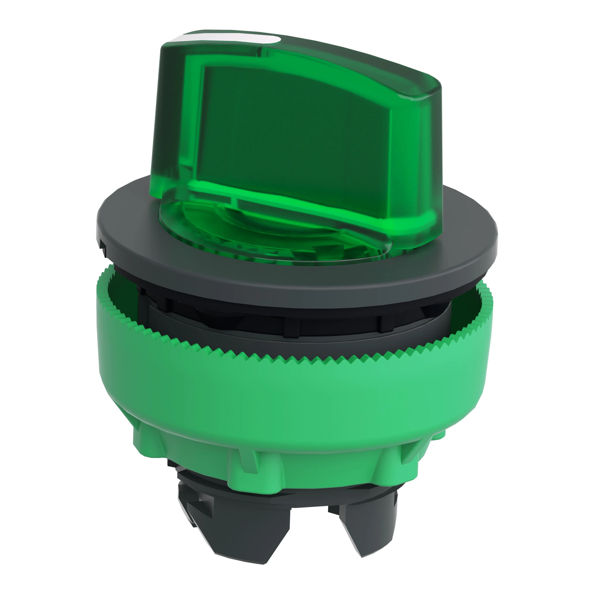 Schneider Electric ZB5FK1233 Illuminated Selector Switch, Front Element, Harmony XB5F, Plastic, 30mm, Green, for Universal LED, 2 Positions, Latching (img_005)