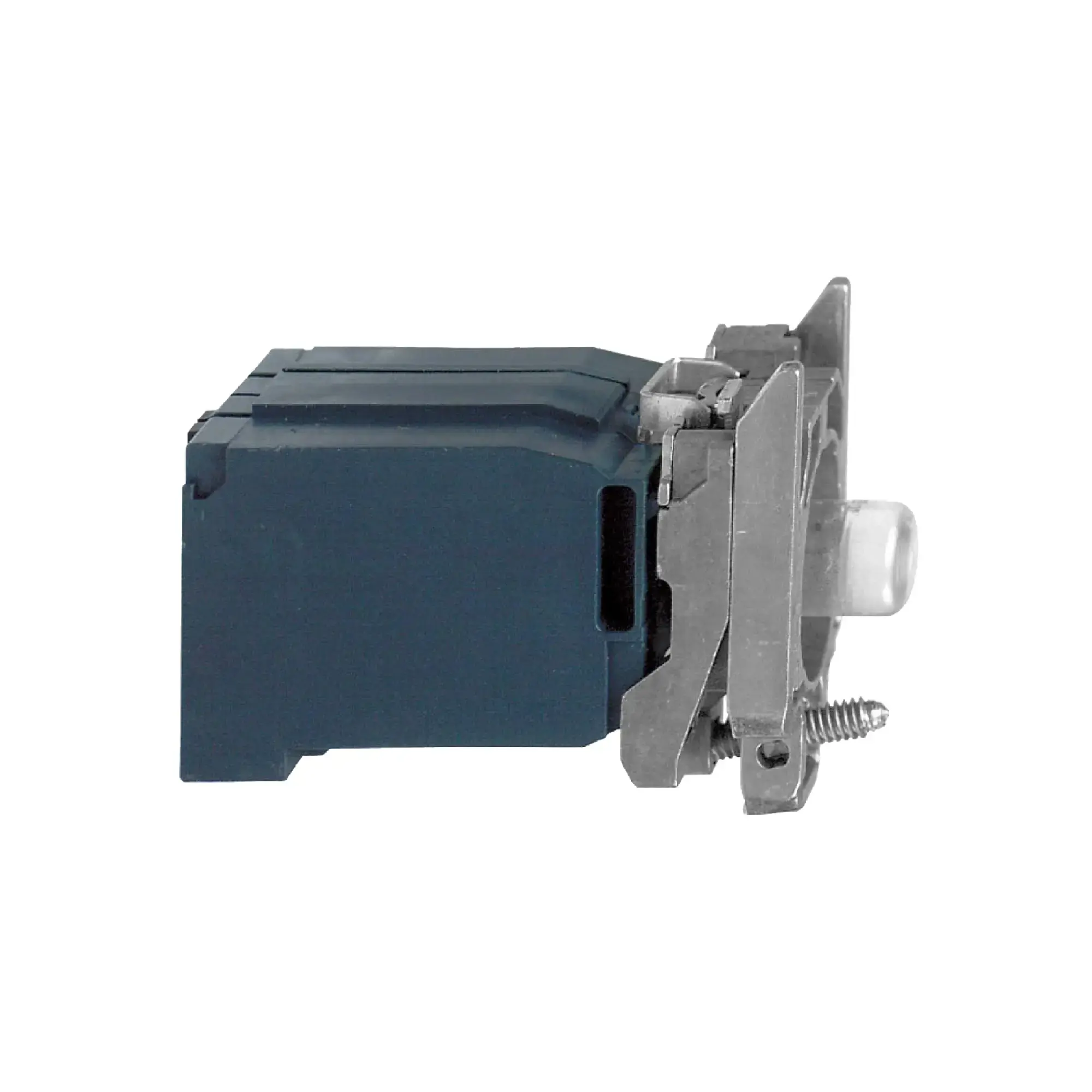Schneider Electric ZB4BV4 Lamp socket with mounting flange, Harmony XB4, metal, white, with transformer, incandescent lamp BA9s, screw terminal, 230V AC (img_002)