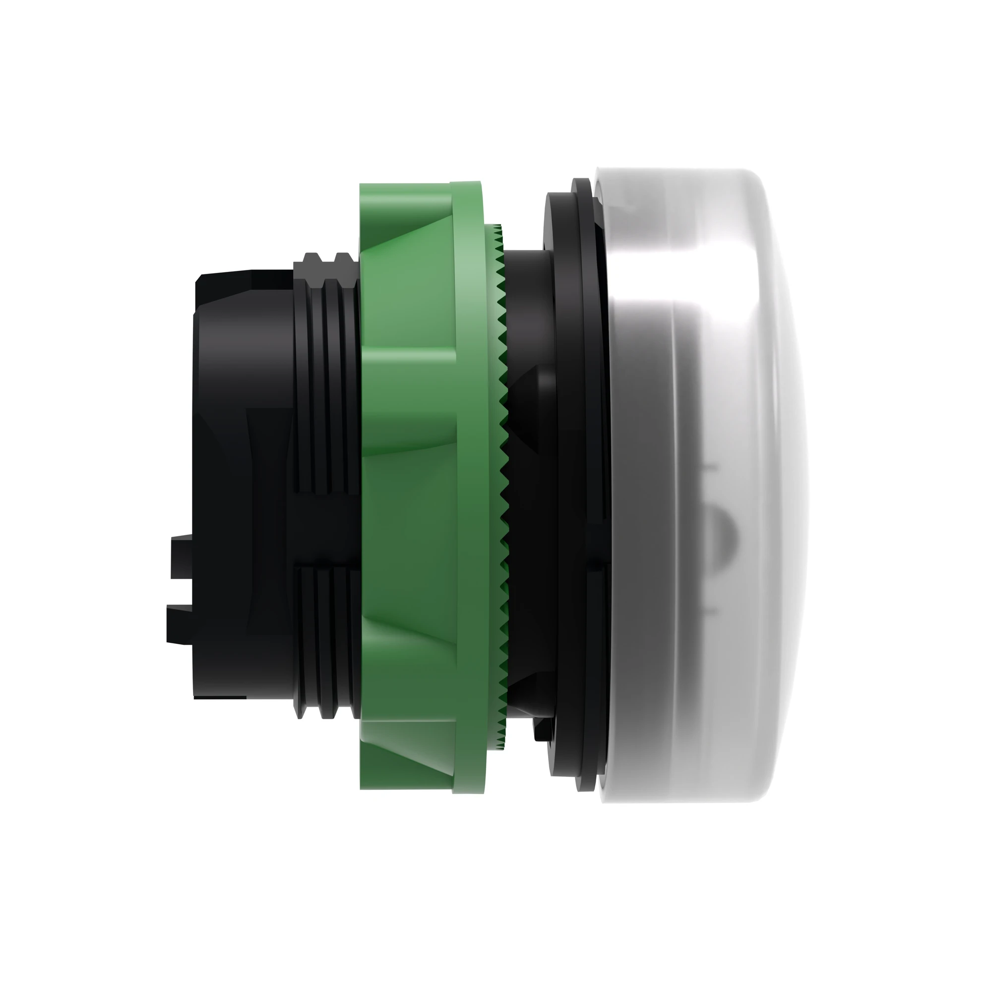 Schneider Electric ZB5AV013 Signal indicator, front element, Harmony XB5, plastic, 22mm, white, for universal LED, smooth dome (img_003)