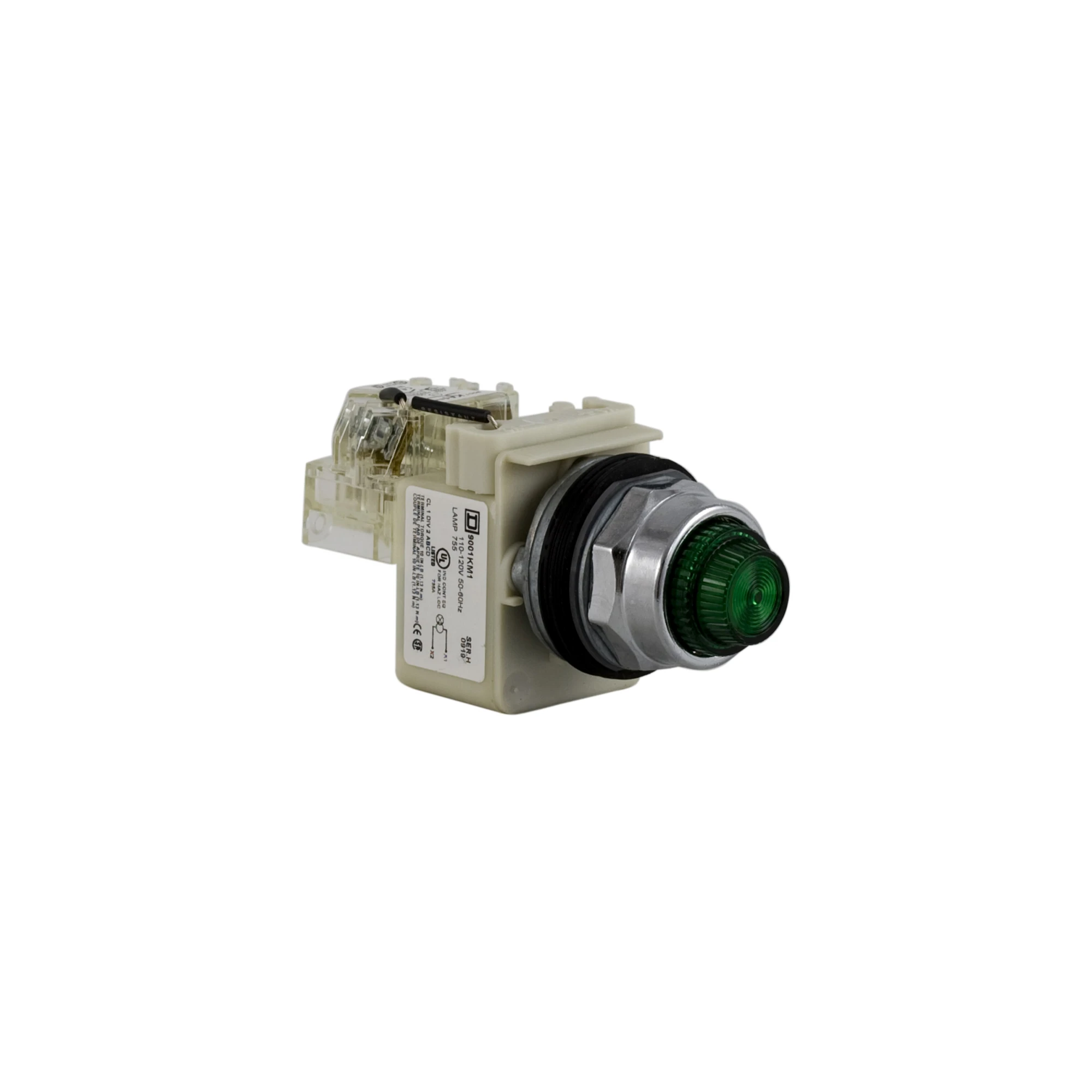 Schneider Electric 9001KT1G31 Indicator light, type K, Ø 30, round, Fresnel lenses, green, 110/120V AC 50/60Hz (img_001) Schneider Electric 9001KT1G31 Indicator light, type K, Ø 30, round, Fresnel lenses, green, 110/120V AC 50/60Hz (img_001)